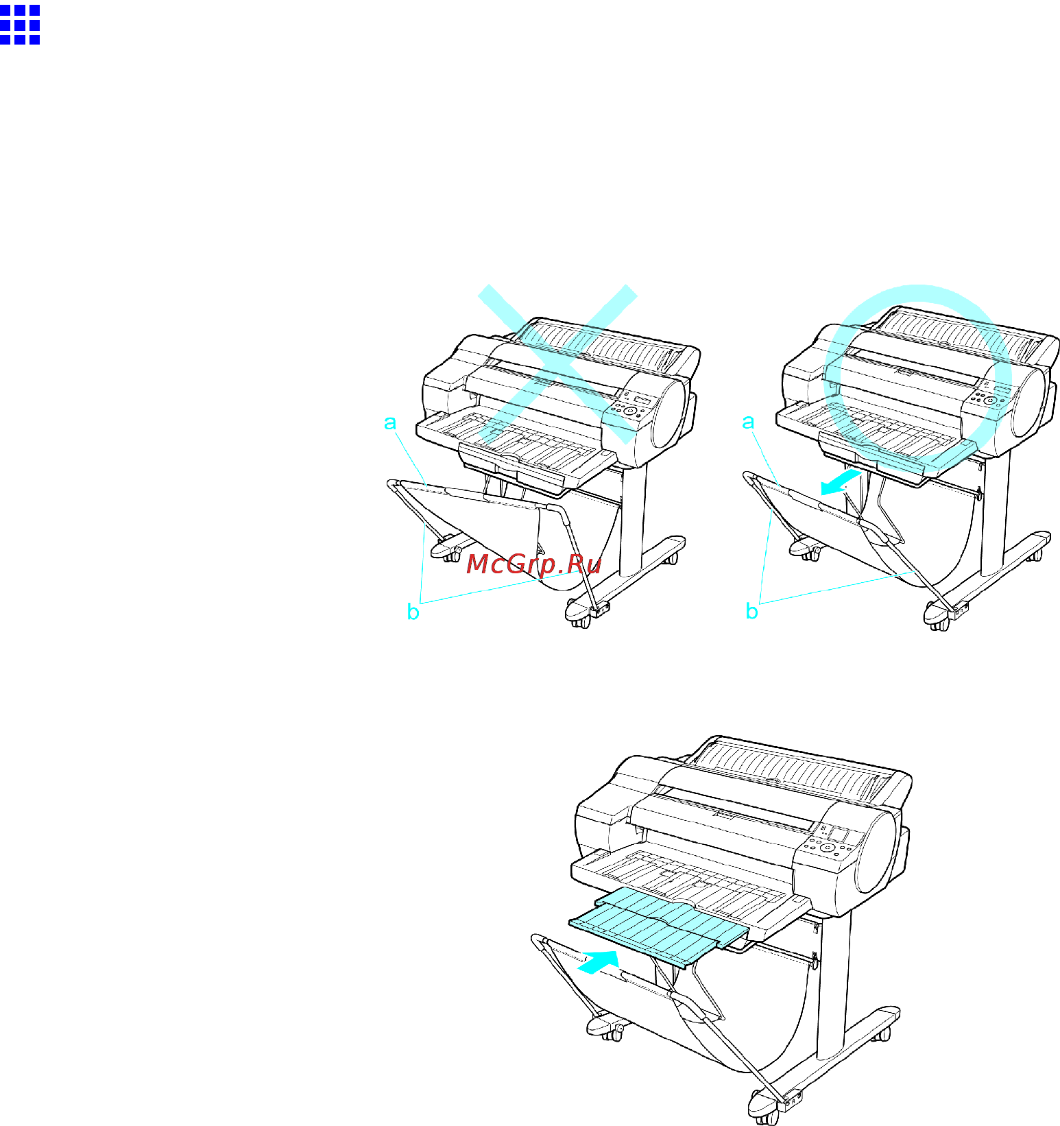 Canon imagePROGRAF iPF610 [215/746] Output stacker precautions