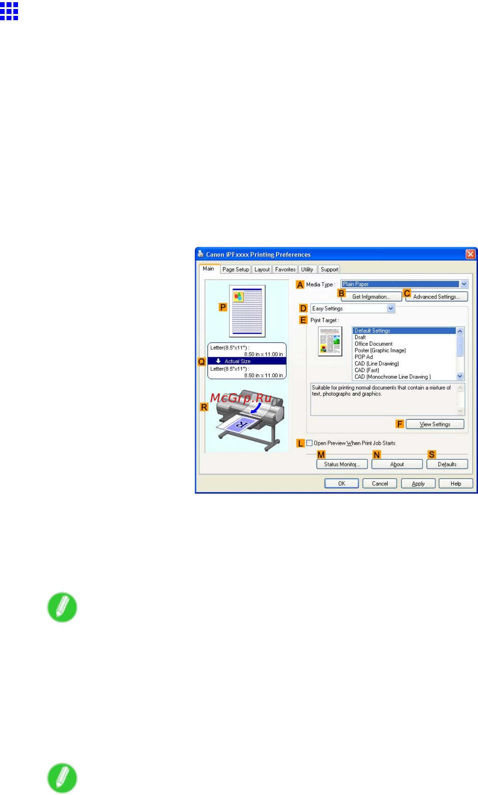 Canon imagePROGRAF iPF610 [278/746] Printing photos and images windows