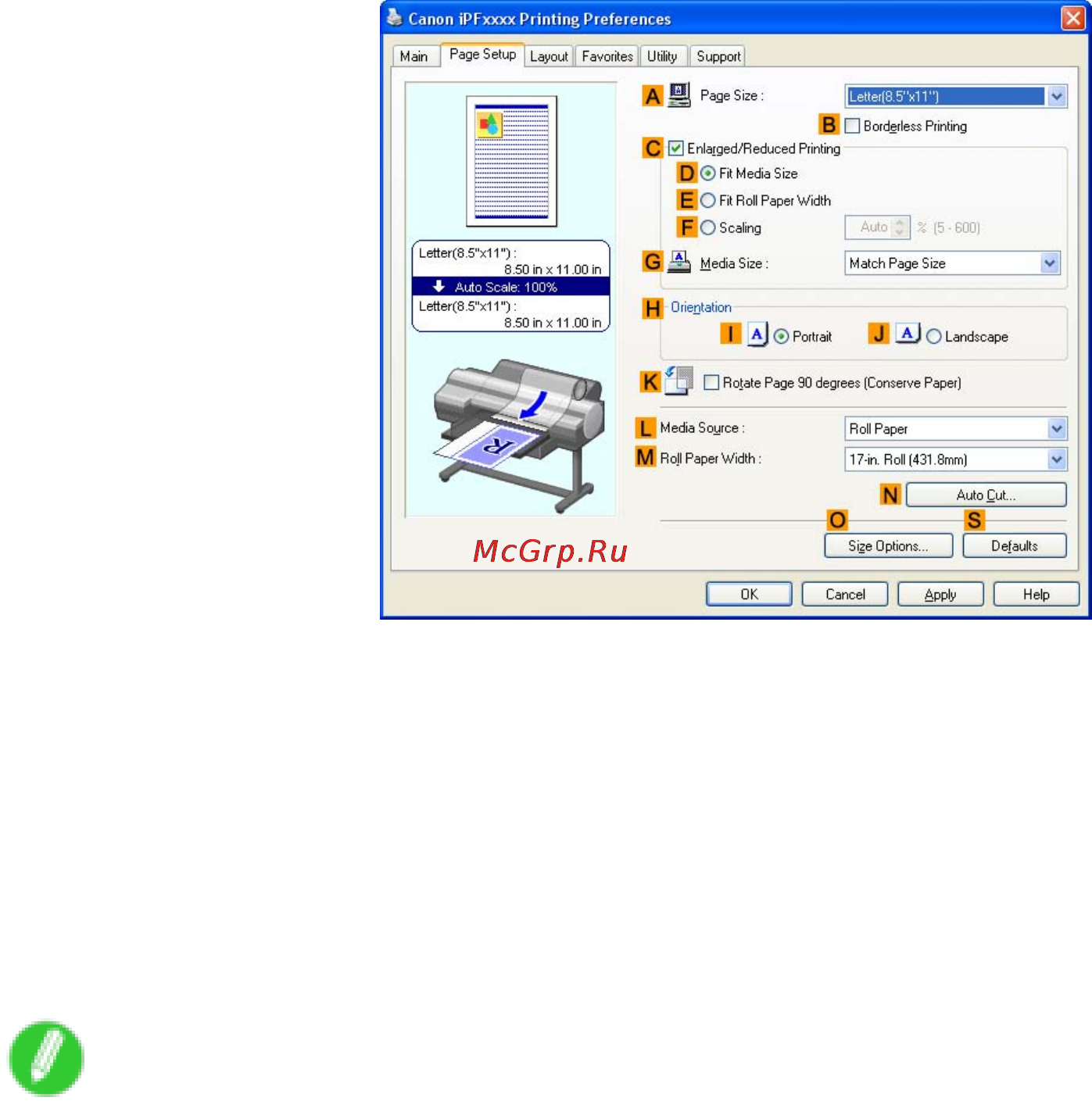Canon imagePROGRAF iPF610 [377/746] Printing by using custom media size