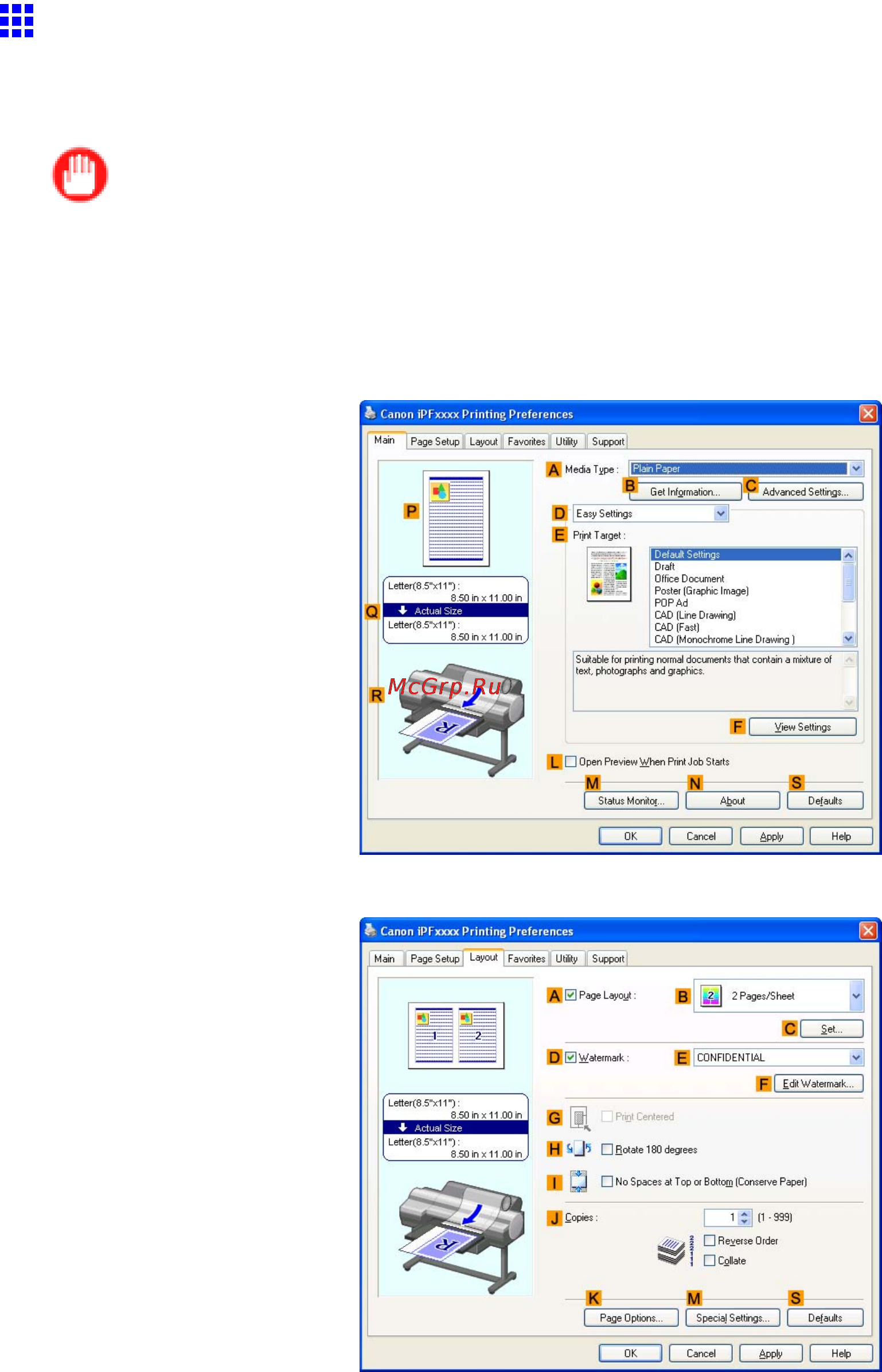 Canon imagePROGRAF iPF610 [501/746] Using posterartist to compose originals windows