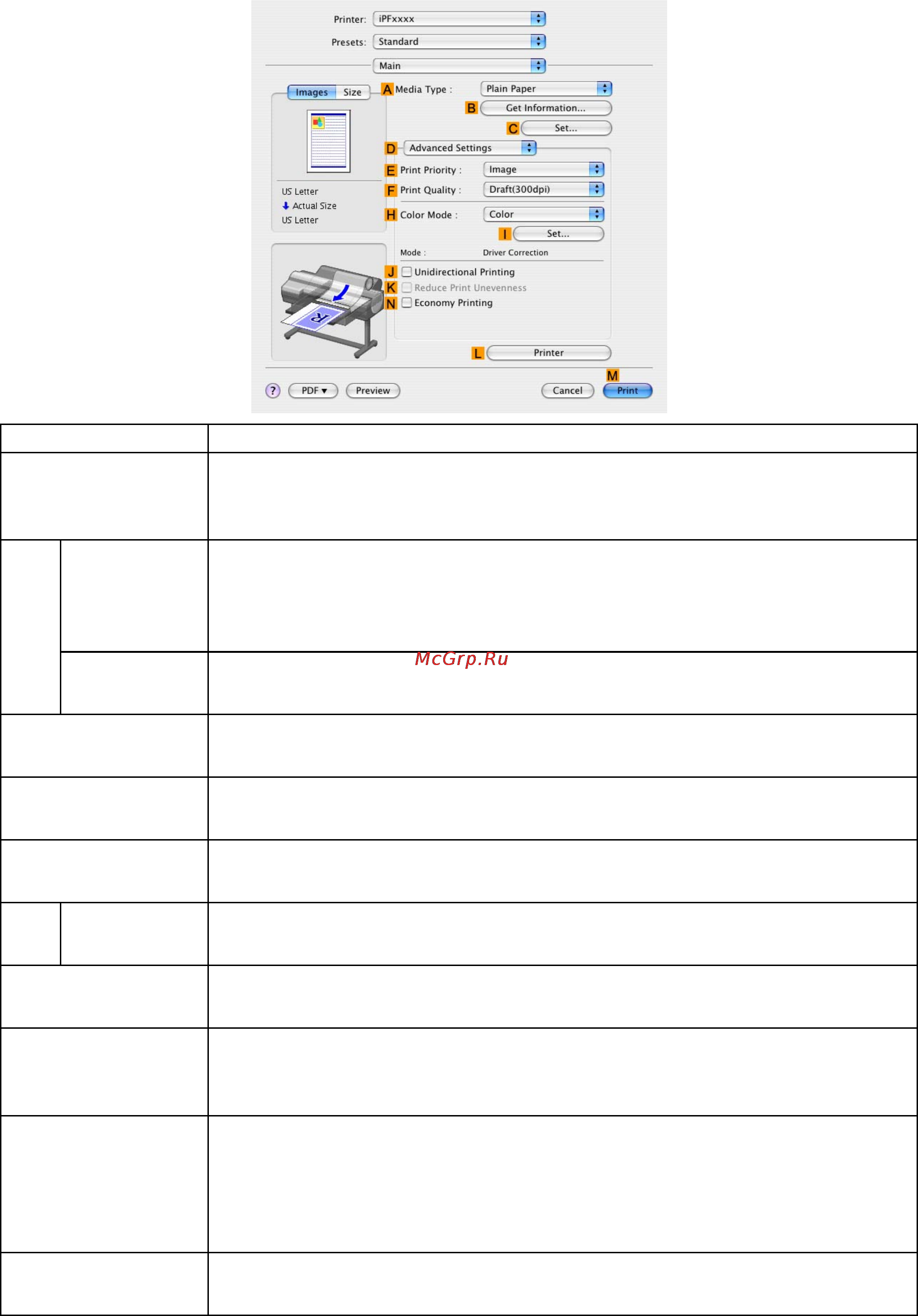 Canon imagePROGRAF iPF610 [534/746] Con guration using advanced settings