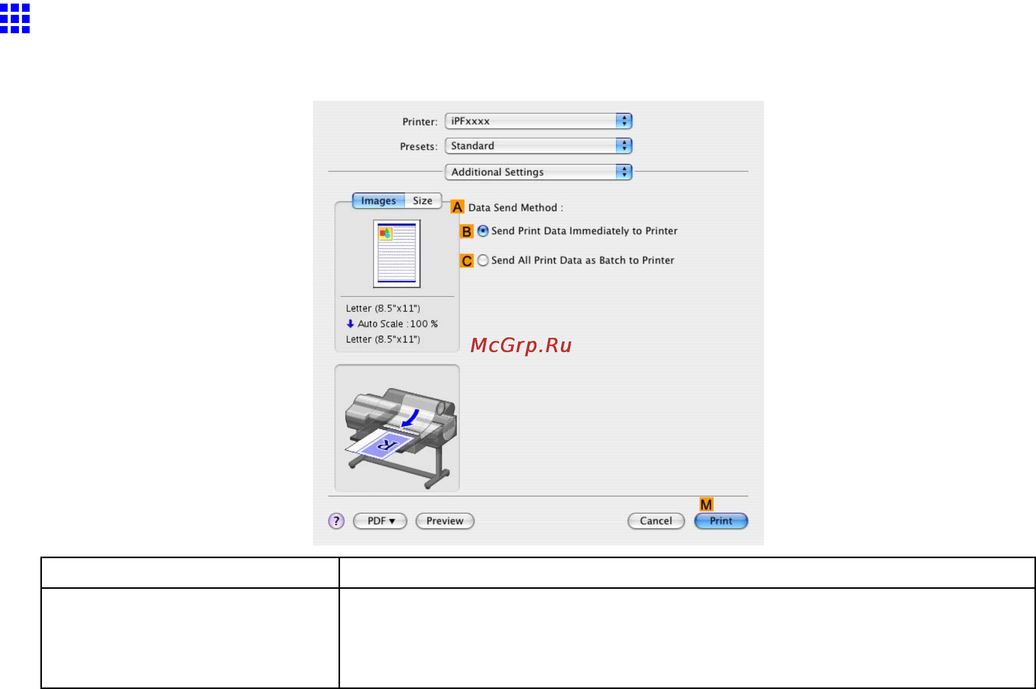 Canon imagePROGRAF iPF610 [538/746] Mac os x