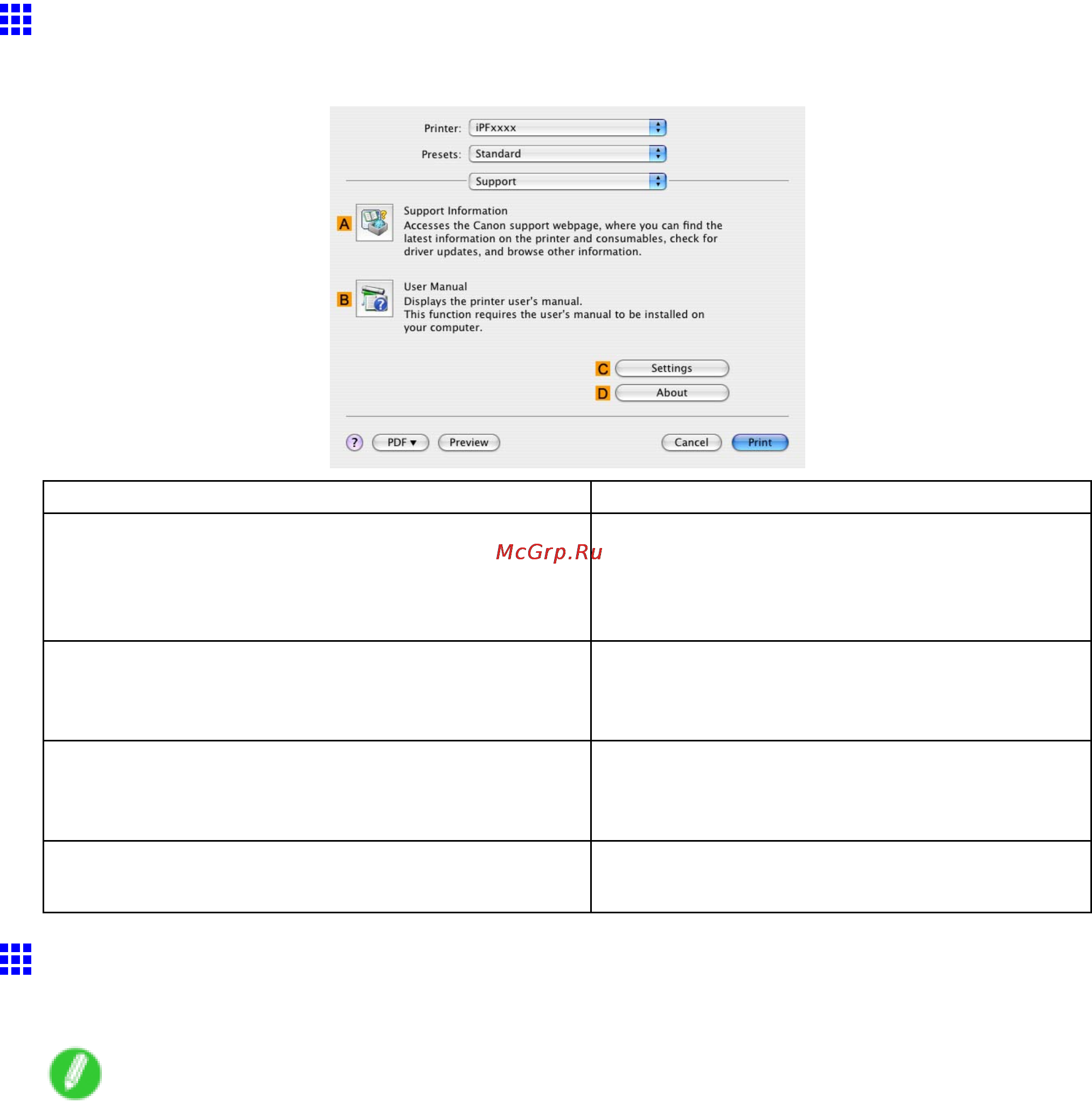 Canon imagePROGRAF iPF610 [539/746] Mac os x