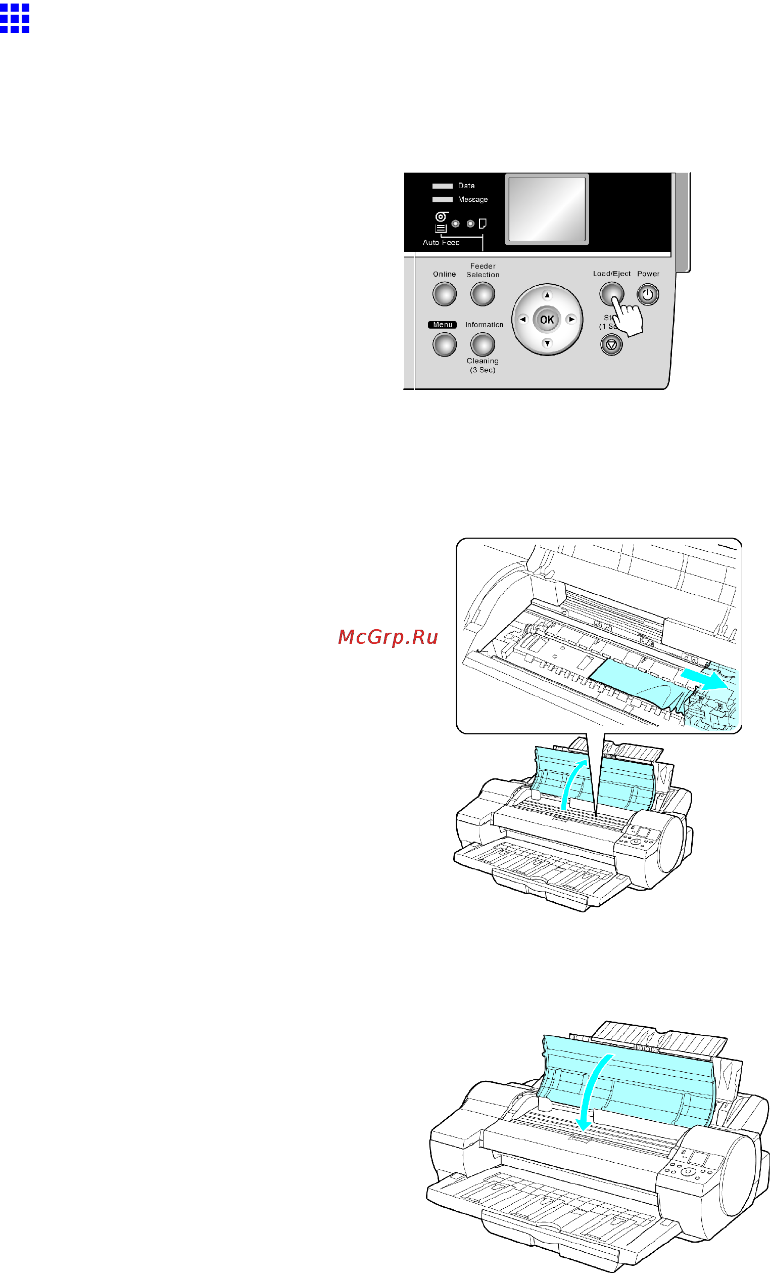 Canon imagePROGRAF iPF610 [694/746] Press load eject