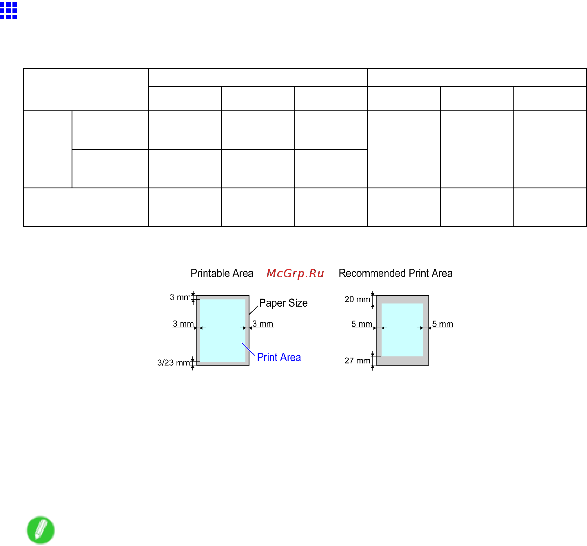 Canon imagePROGRAF iPF610 [94/746] Print area