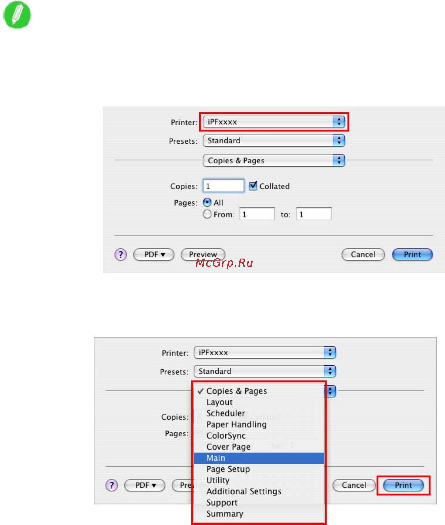 Canon imagePROGRAF iPF5100 [105/788] Printing from the application software