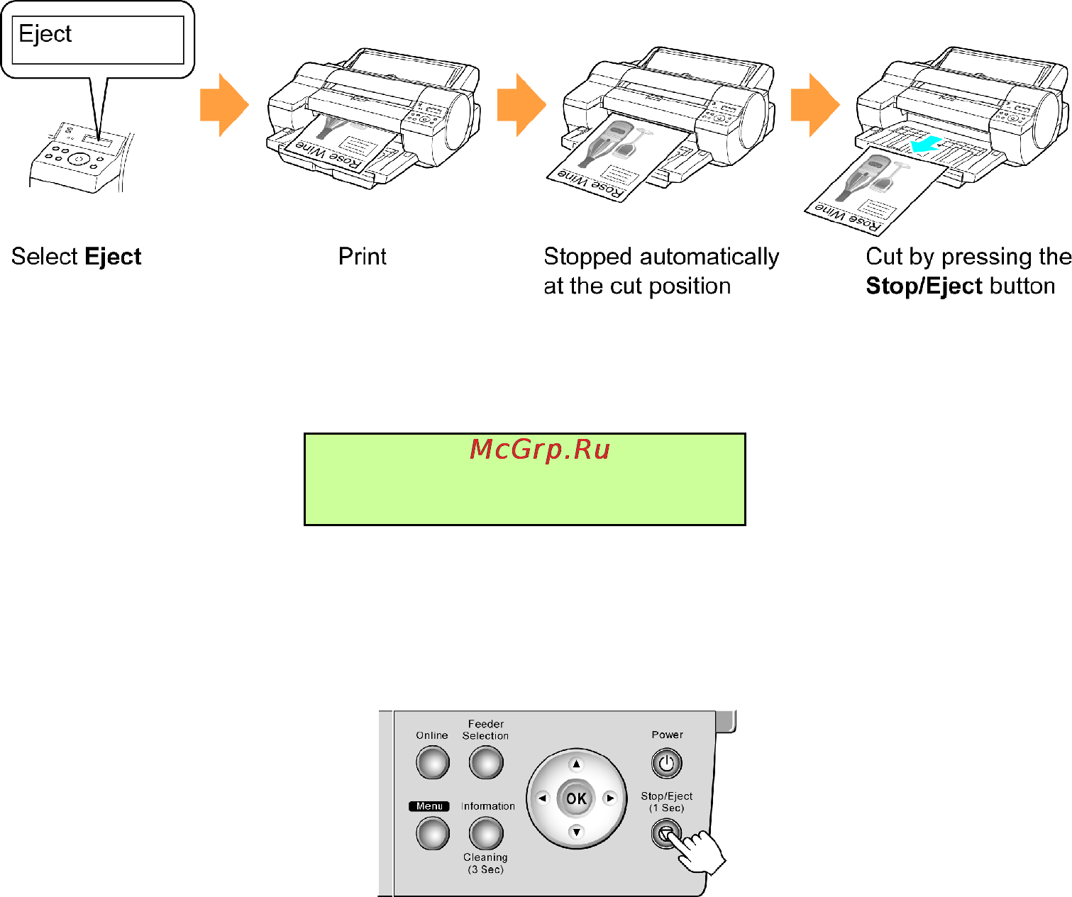 Canon imagePROGRAF iPF5100 [145/788] Eject waiting for ink to dry after printing