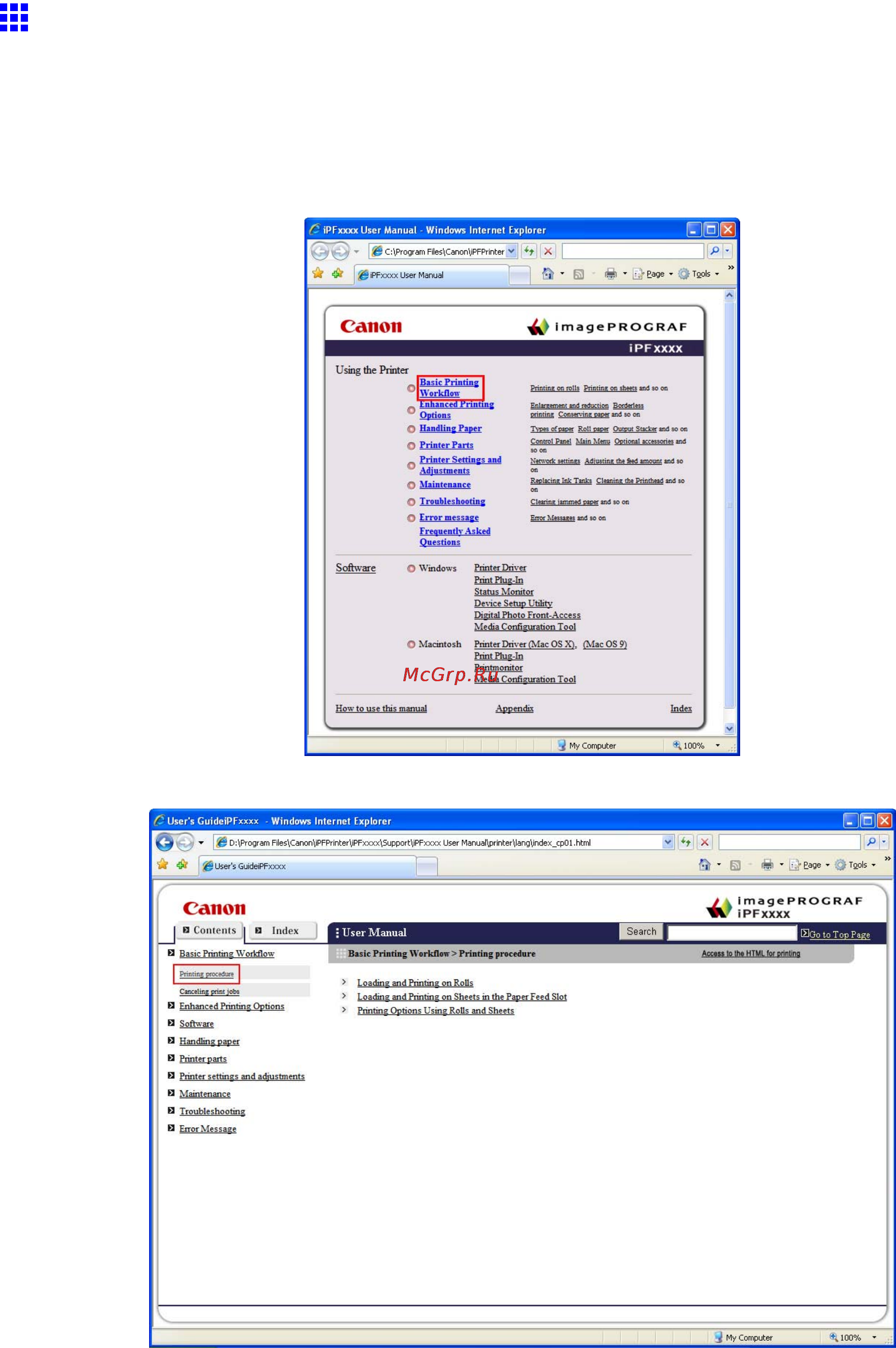 Canon imagePROGRAF iPF5100 [18/788] Html version of the manual for printing