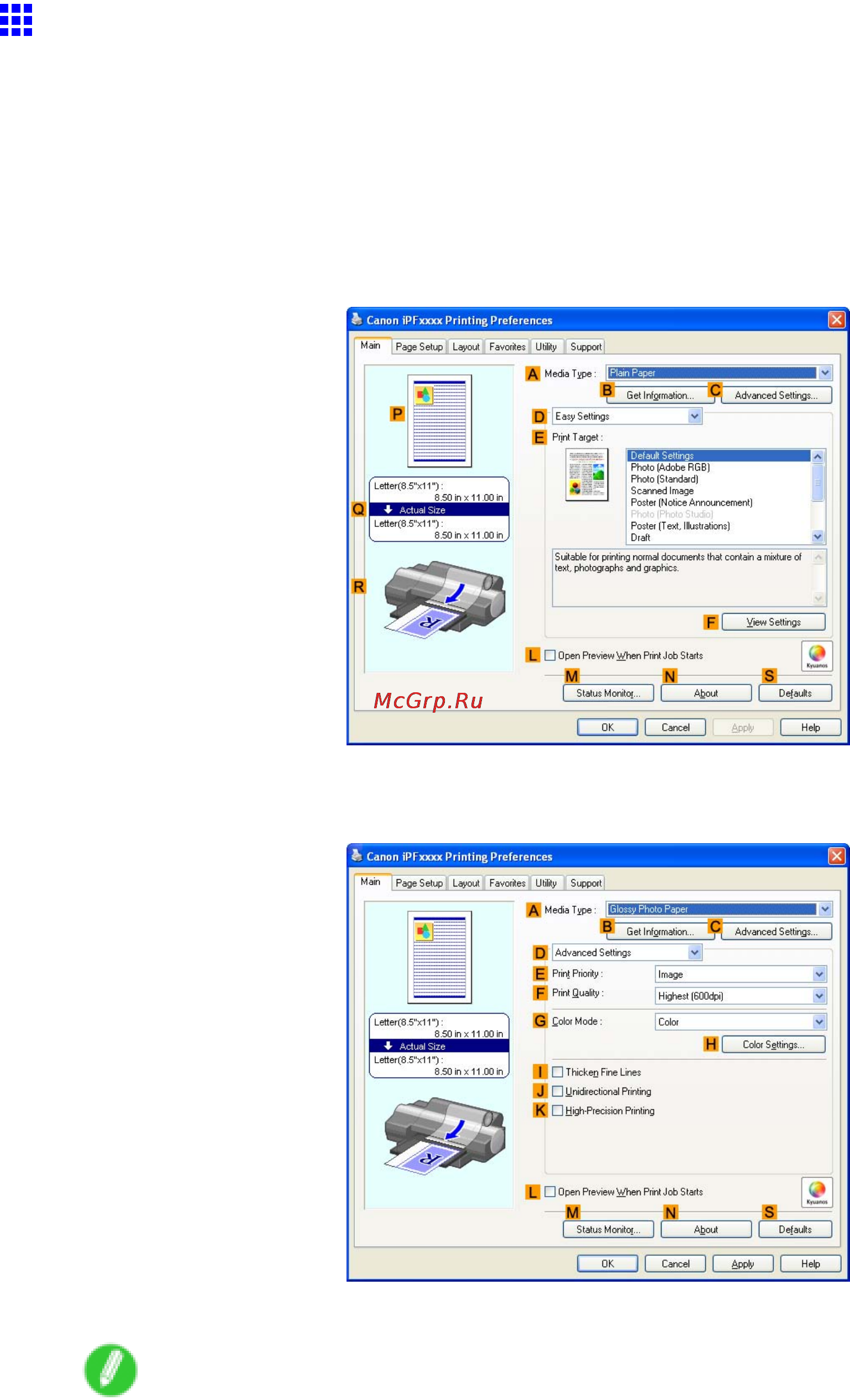 Canon imagePROGRAF iPF5100 [251/788] Fine tuning monochrome settings when printing photos windows
