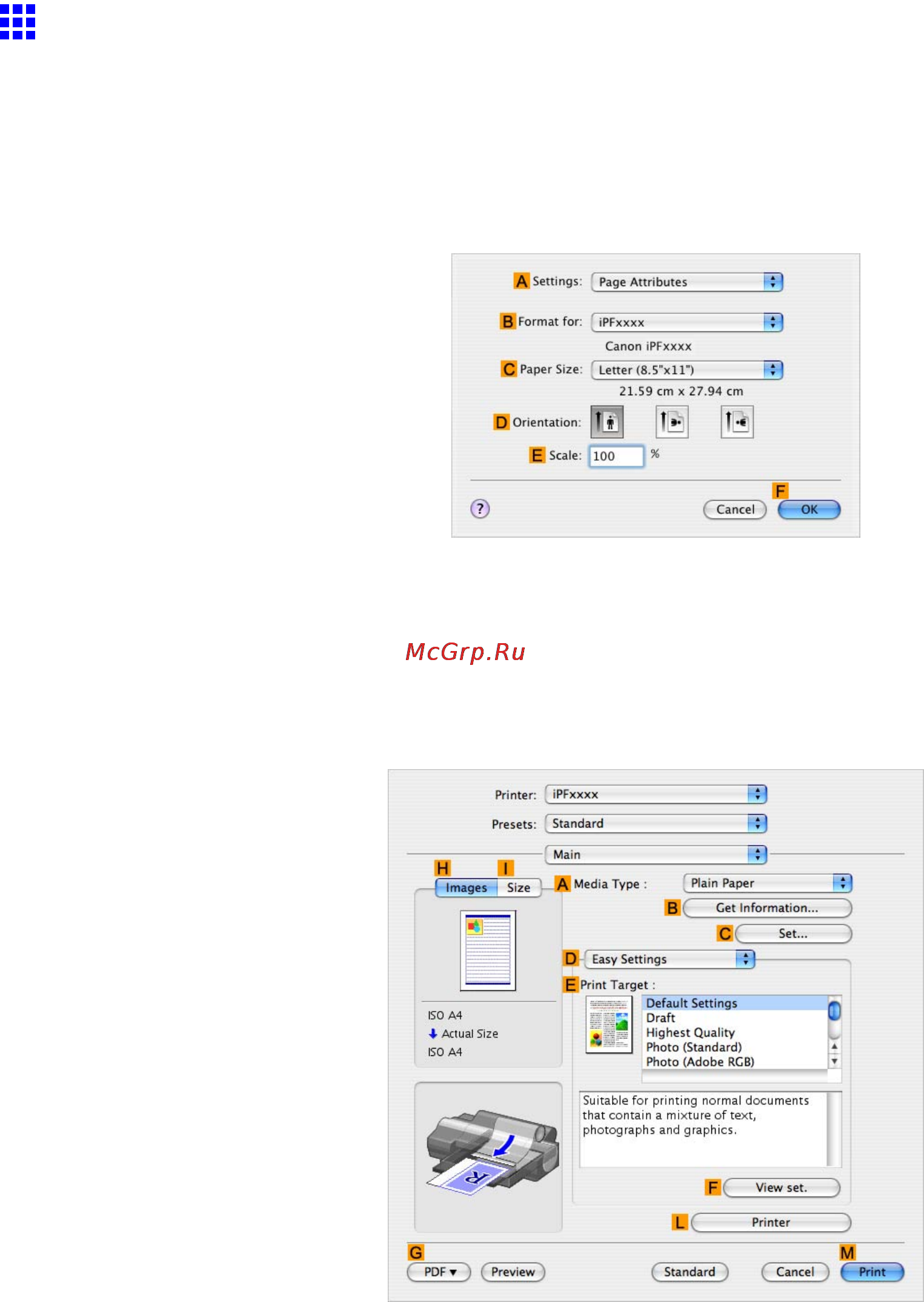 Canon imagePROGRAF iPF5100 [253/788] Fine tuning monochrome settings when printing photos mac os x