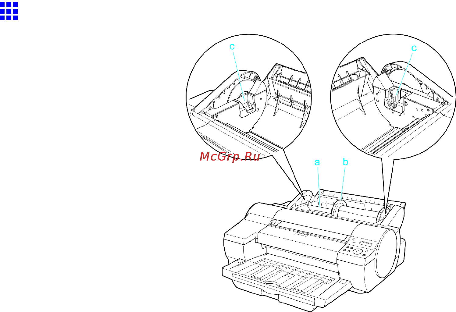 Canon imagePROGRAF iPF5100 [27/788] Roll paper unit cover inside