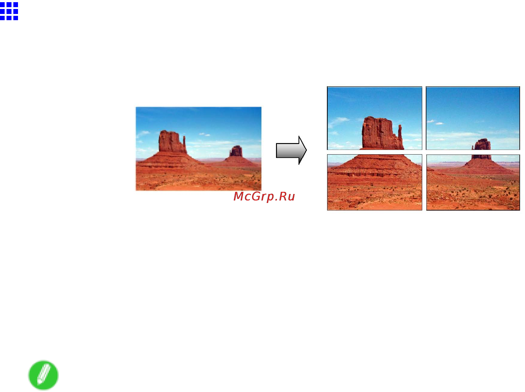 Canon imagePROGRAF iPF5100 [398/788] Printing posters in sections