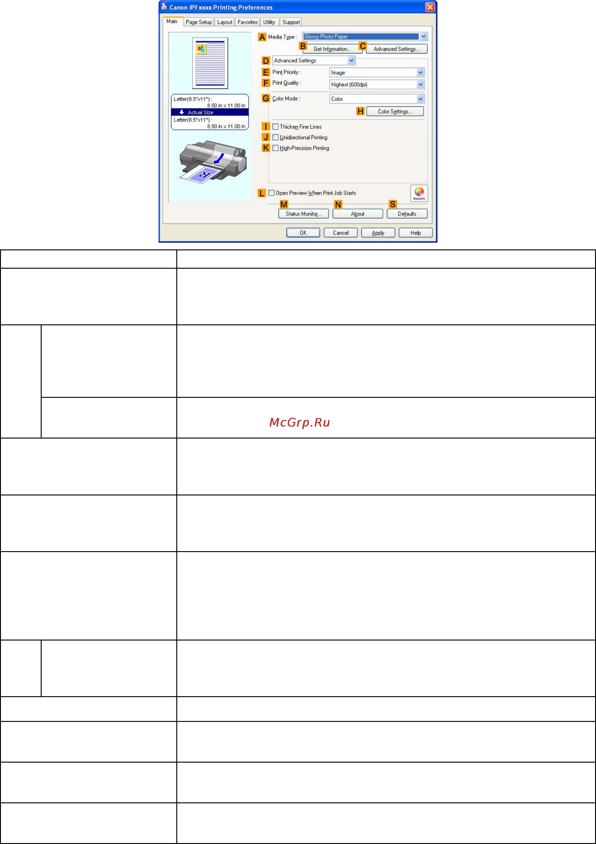 Canon imagePROGRAF iPF5100 [490/788] Con guration using advanced settings