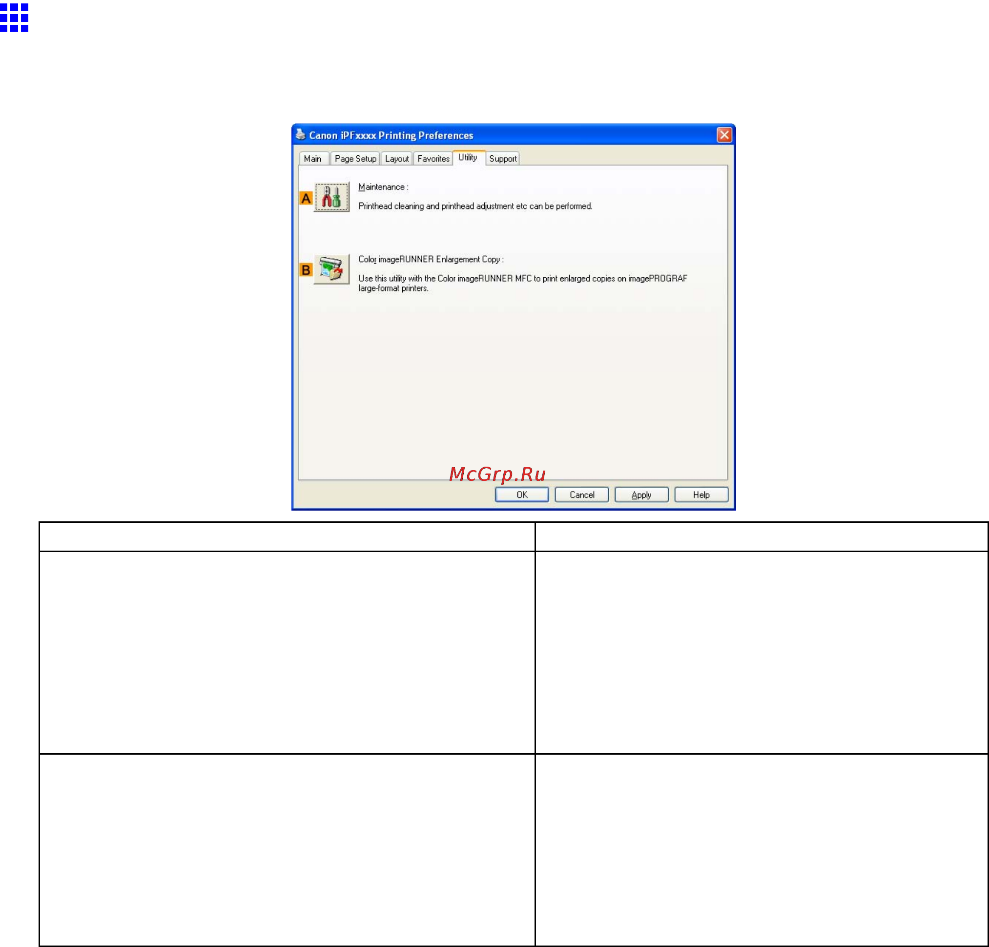 Canon imagePROGRAF iPF5100 [498/788] Utility sheet windows