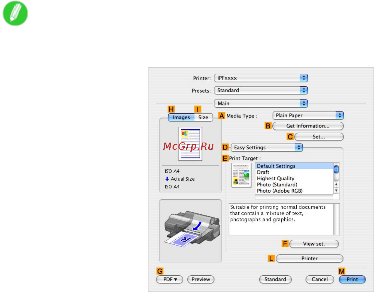 Canon imagePROGRAF iPF5100 [532/788] Checking a print preview