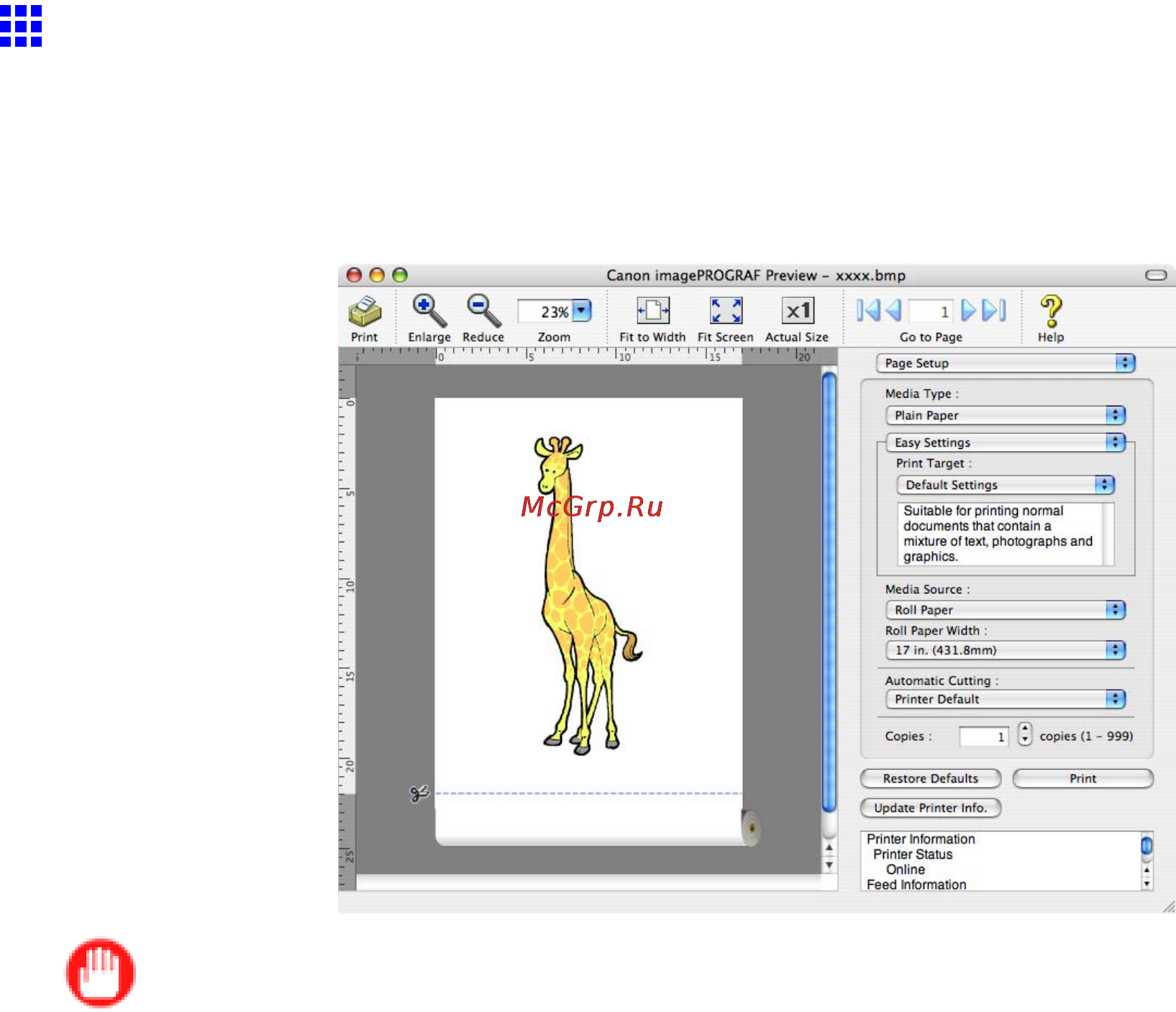 Canon imagePROGRAF iPF5100 [533/788] Checking the layout before printing