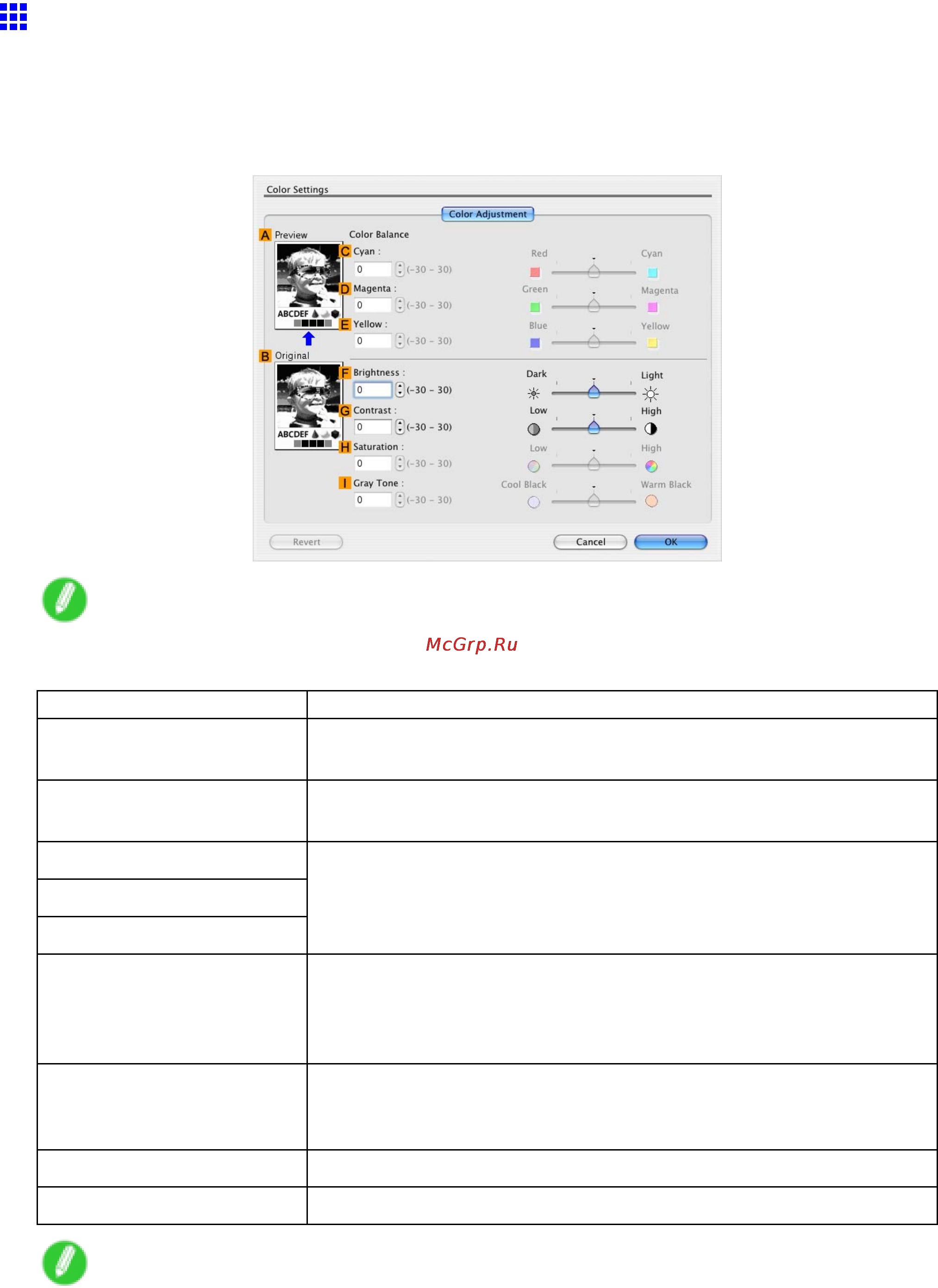 Canon imagePROGRAF iPF5100 [552/788] Color settings pane monochrome mac os x