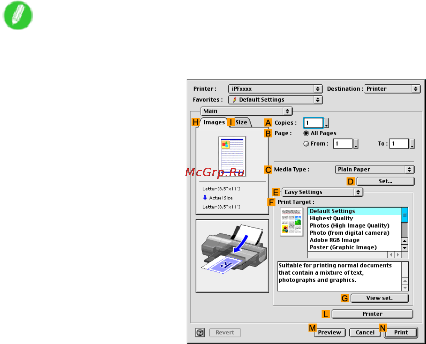 Canon imagePROGRAF iPF5100 [557/788] Checking a print preview