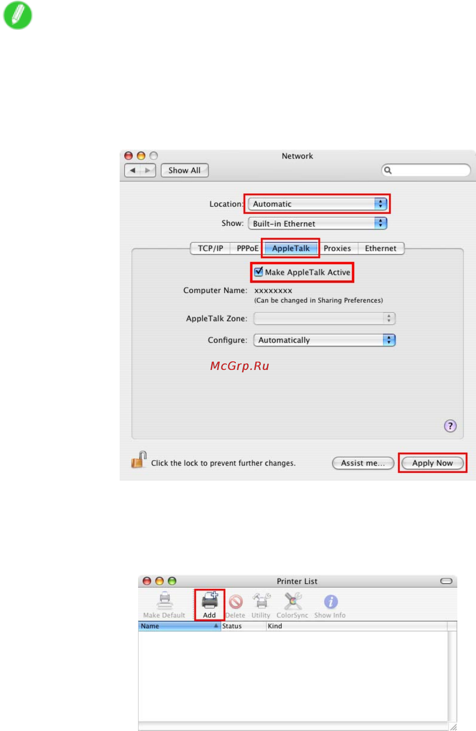 Canon imagePROGRAF iPF5100 [616/788] Con guring the destination mac os x