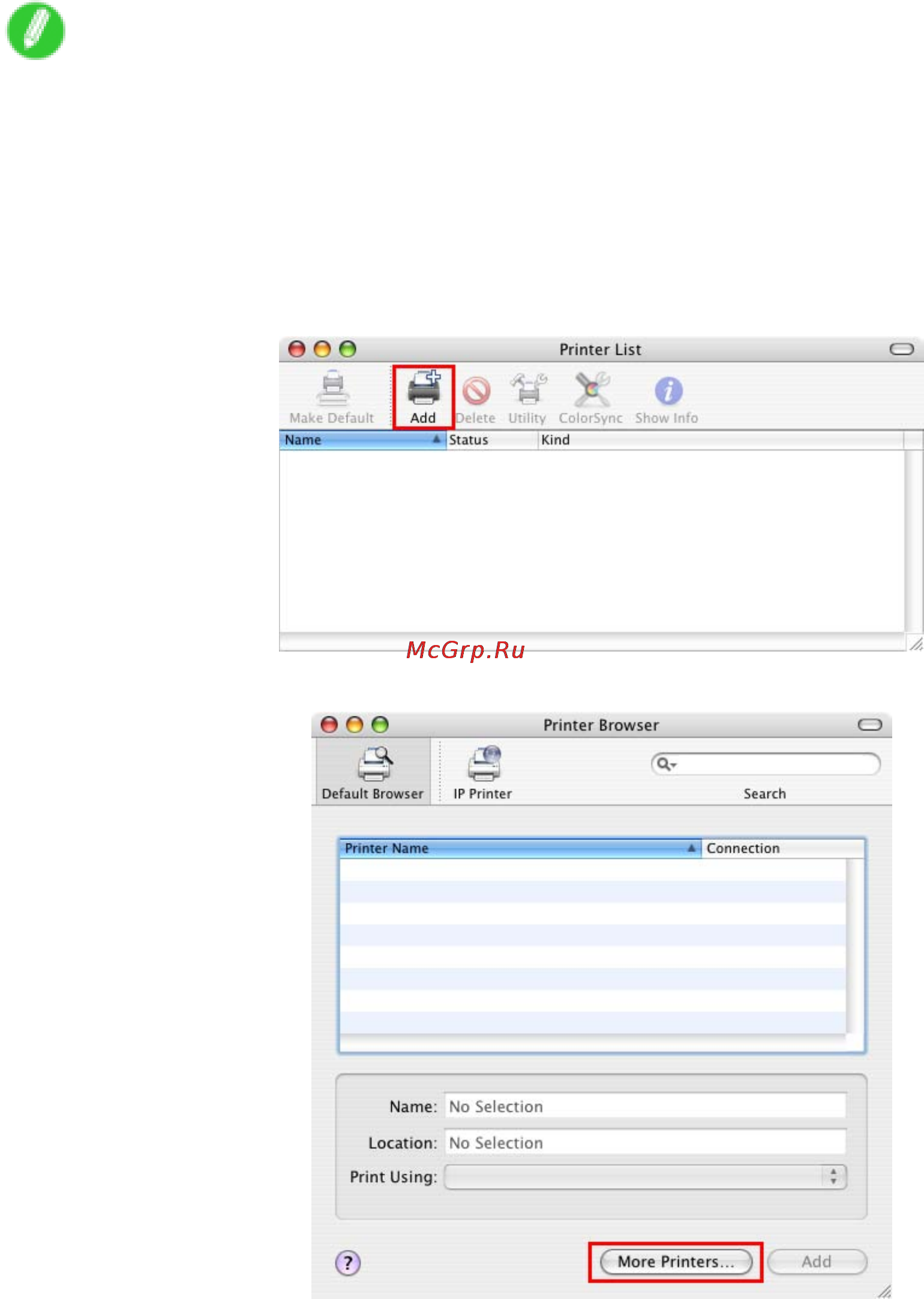 Canon imagePROGRAF iPF5100 [620/788] Con guring the destination mac os x