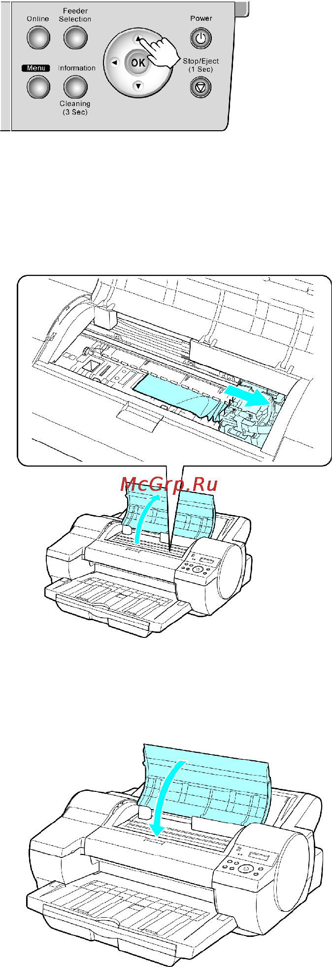 Canon imagePROGRAF iPF5100 [734/788] If paper jam press key is displayed