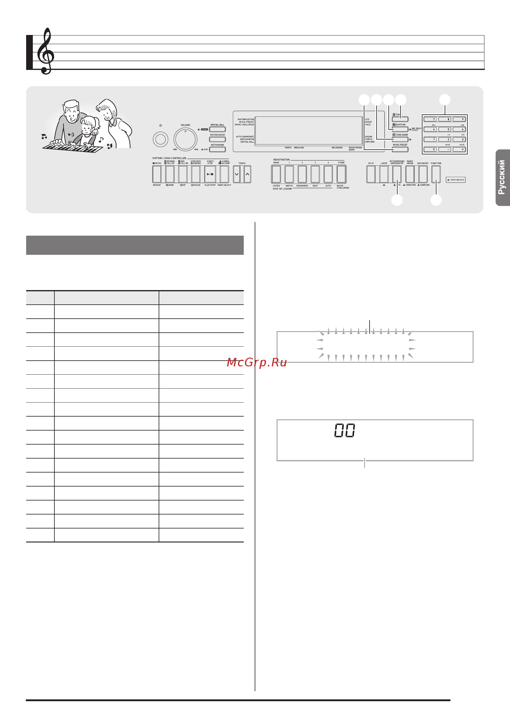 Casio wk-240 [56/75] Function и с помощью клавиш 4 o и 6 p цифровой клавиатуры
