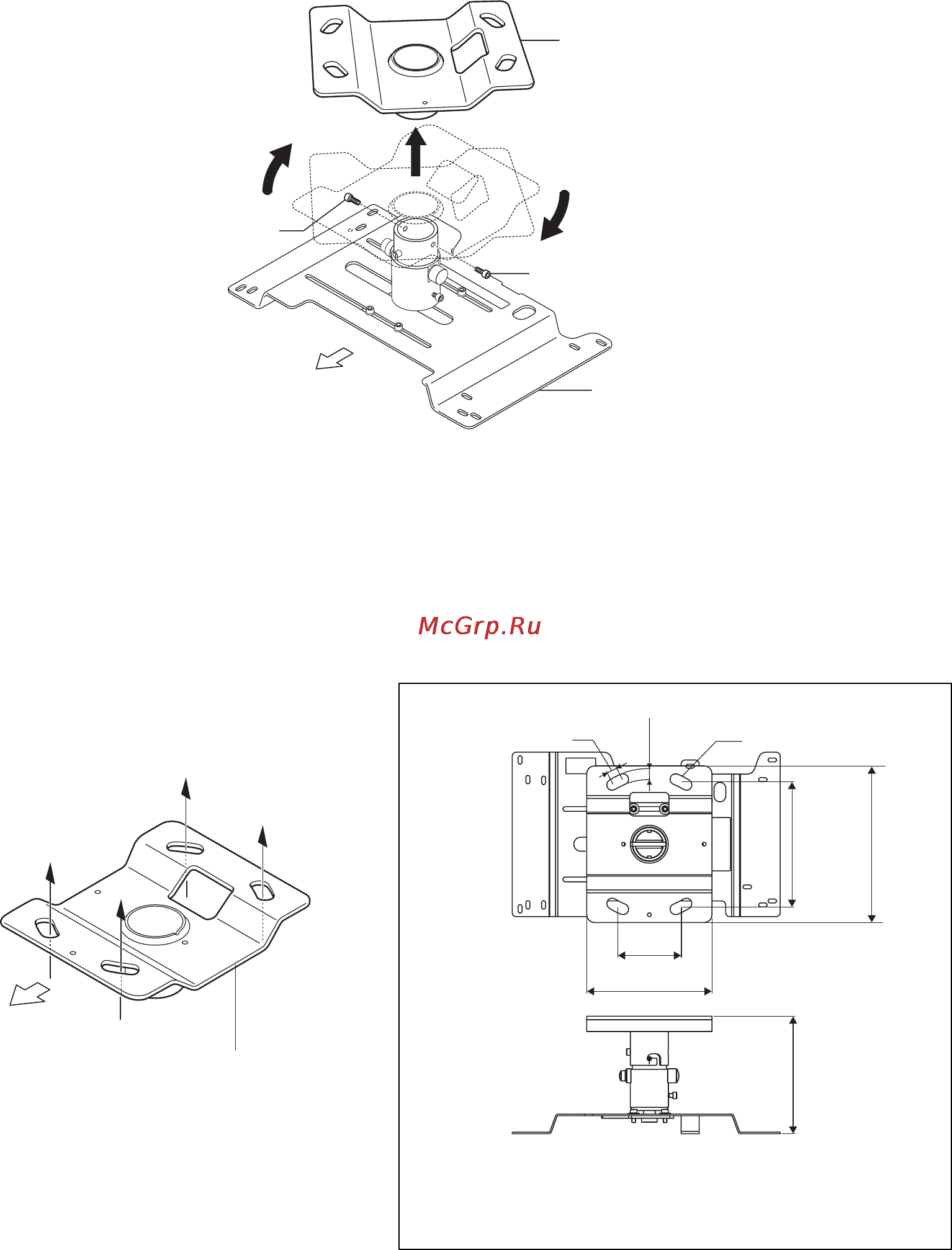 Epson EH-TW450 [46/61] 2 installazione dell elemento di fissaggio al soffitto alla struttura portante
