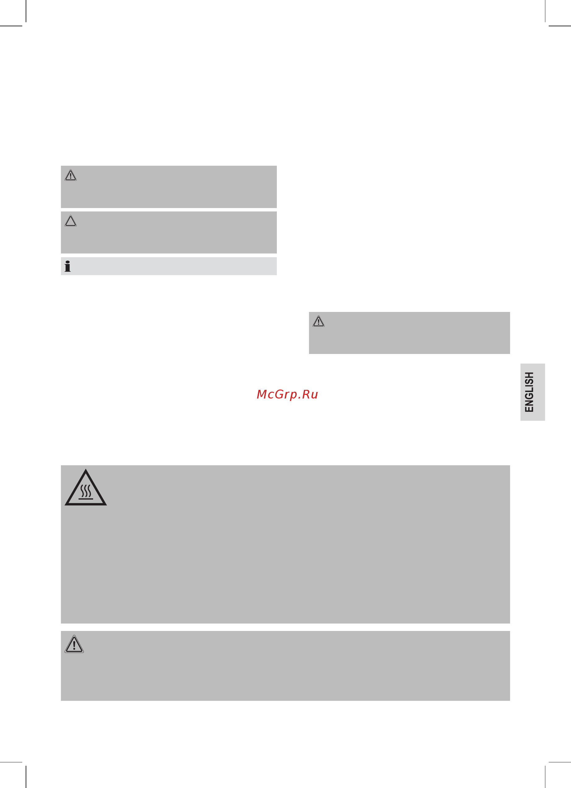 Clatronic WA 3493 silber [23/52] Special safety information for this unit