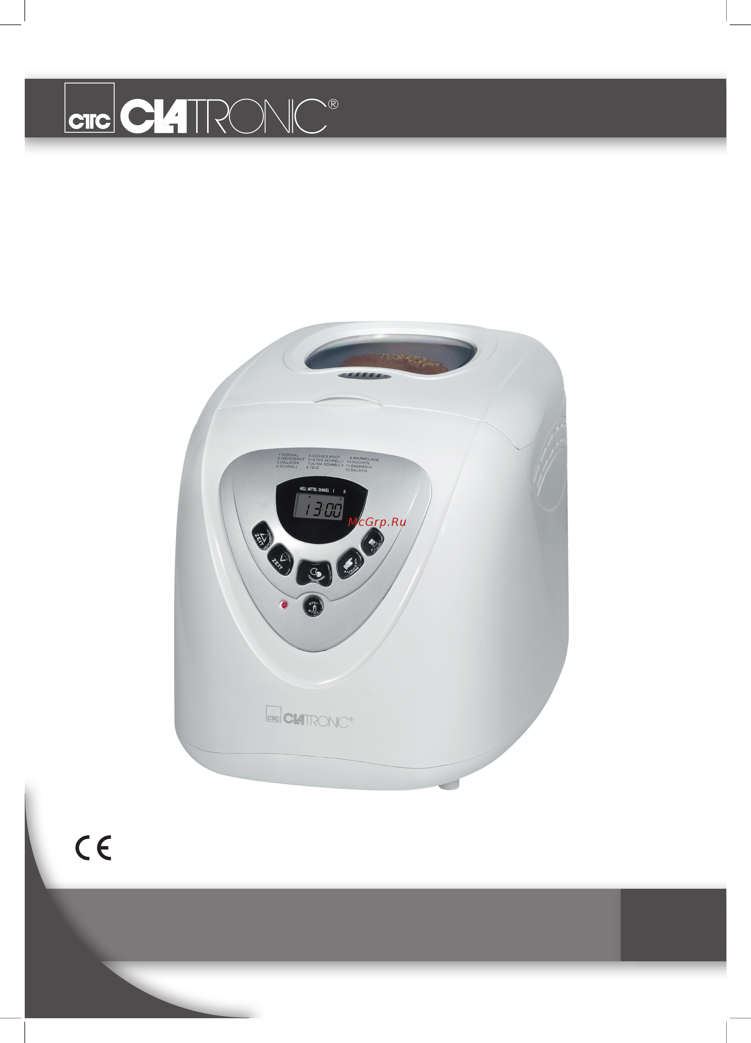 Clatronic bba 3505 Инструкция по эксплуатации онлайн