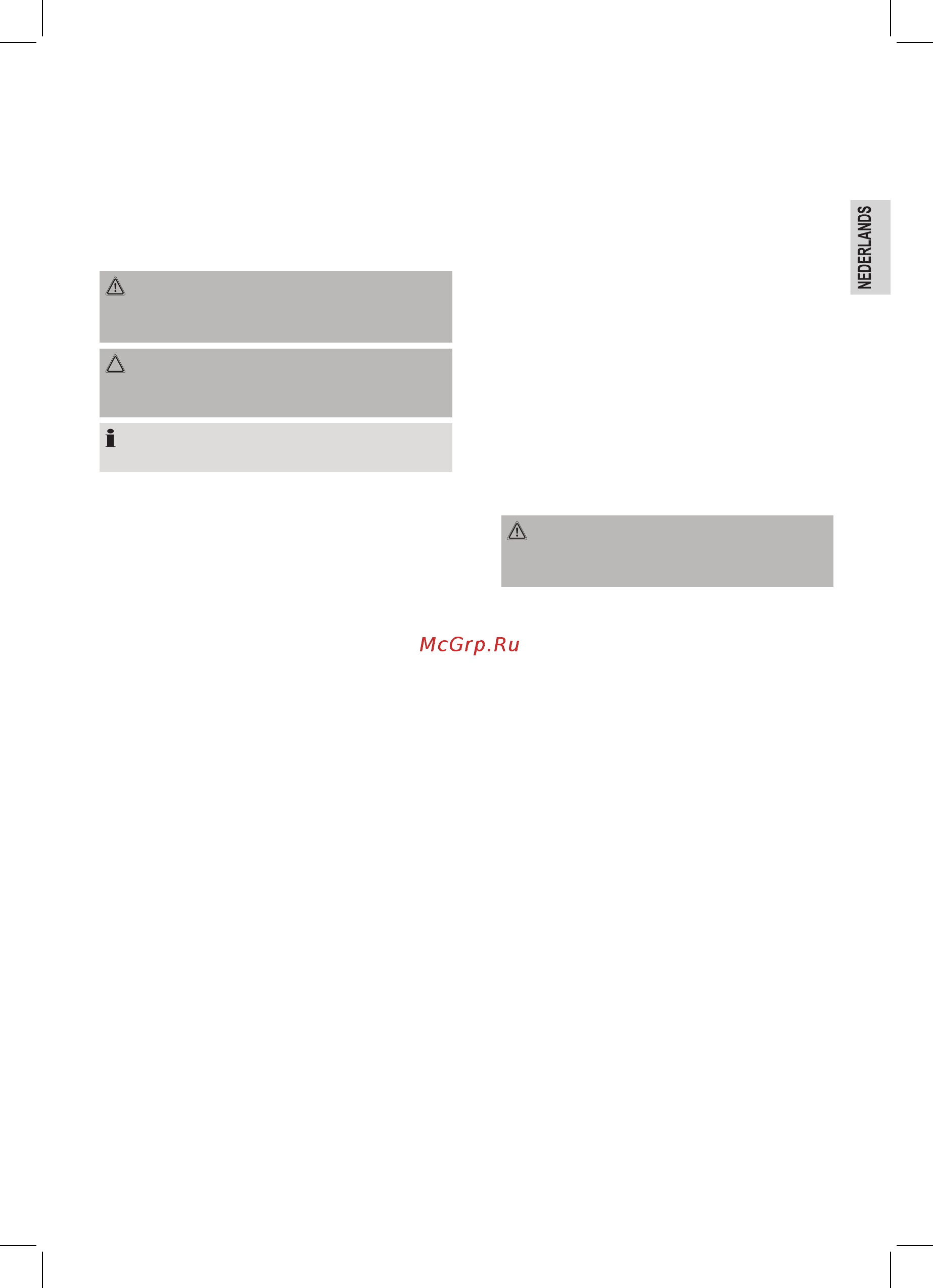 Clatronic dr 3525 [7/48] Speciale veiligheidsinstructies voor dit apparaat