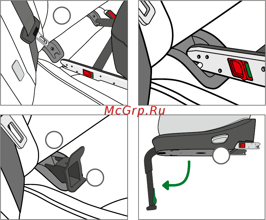 Cybex Sirona True Blue [55/120] Установка детского автокресла