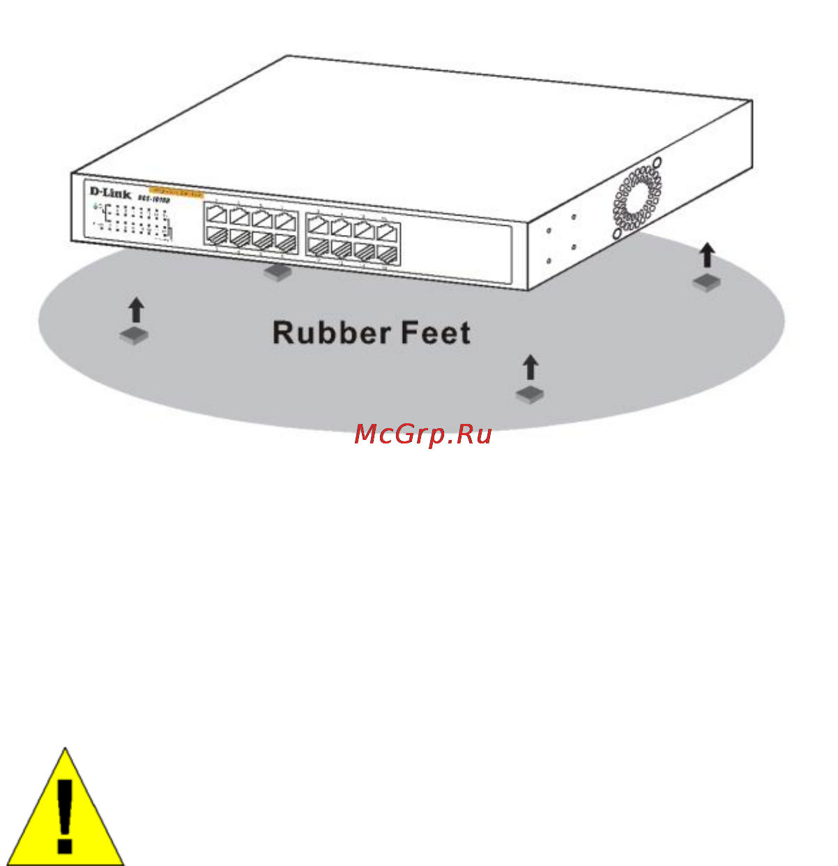 D-Link dgs-1016d/g [22/41] Attaching the rubber feet