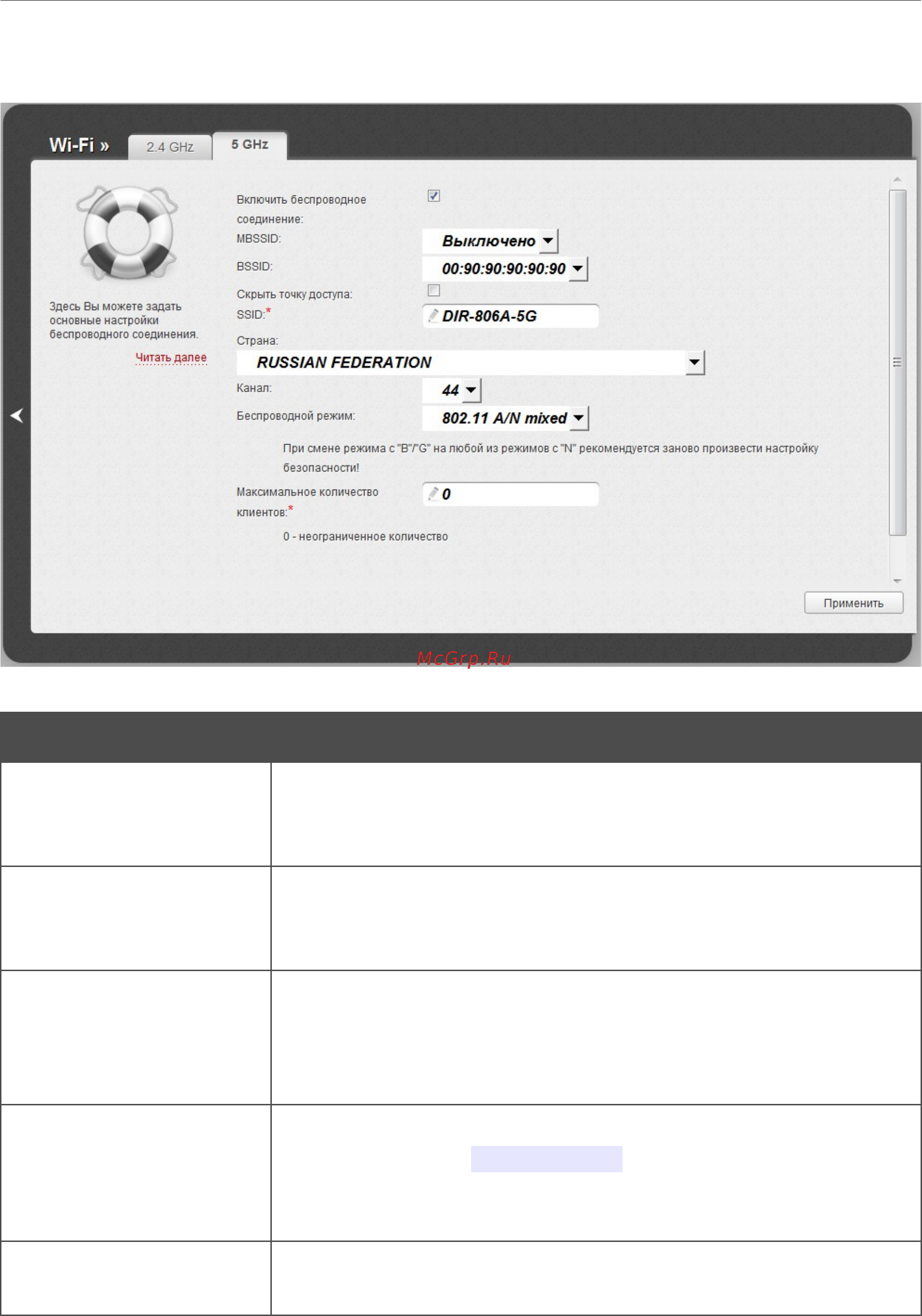 D-Link dir-806a/ru/a1a [204/246] Диапазон 5 ггц