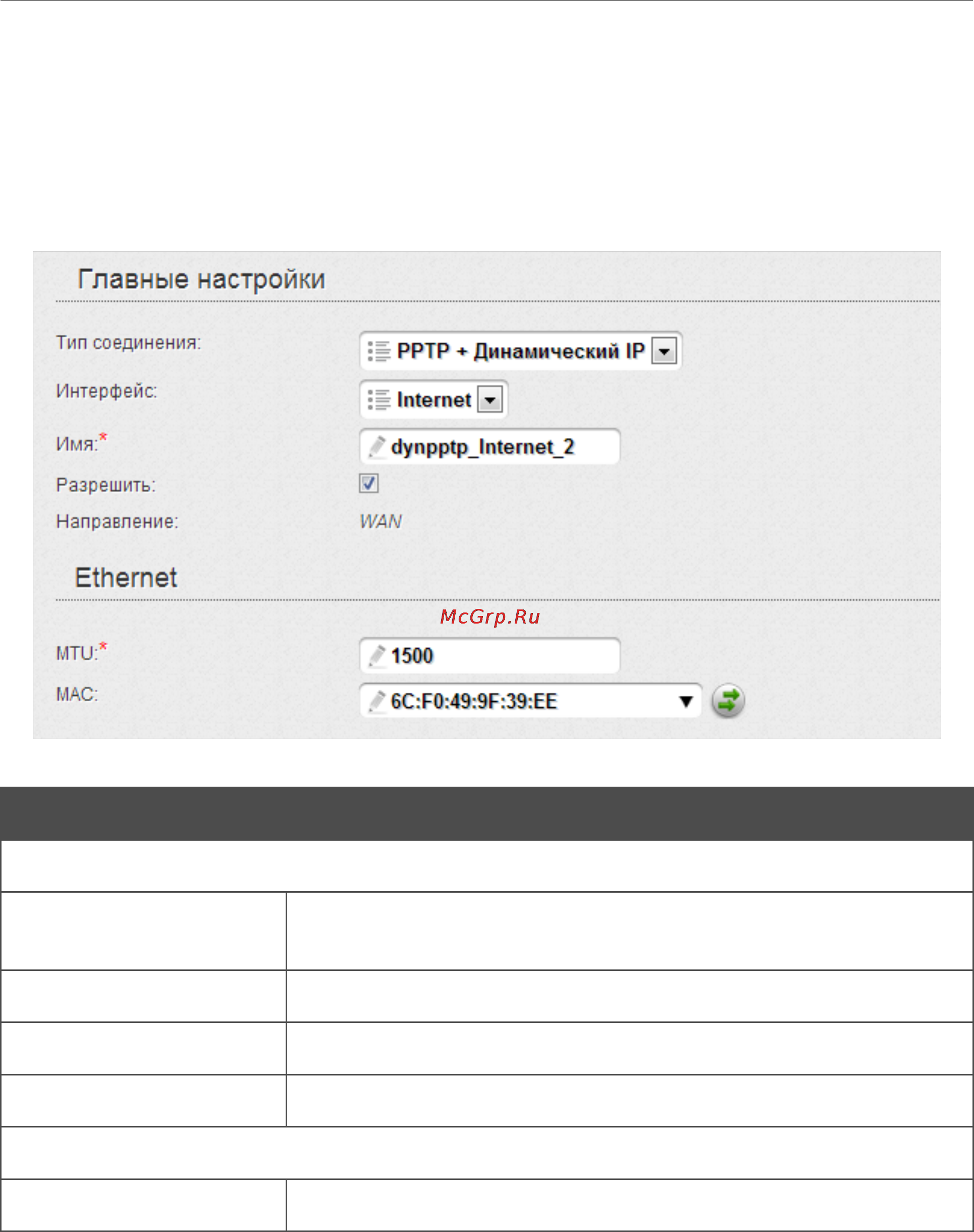 D-Link dir-815/a/c1a [103/182] Wan соединение типа pptp динамический ip и l2tp динамический ip
