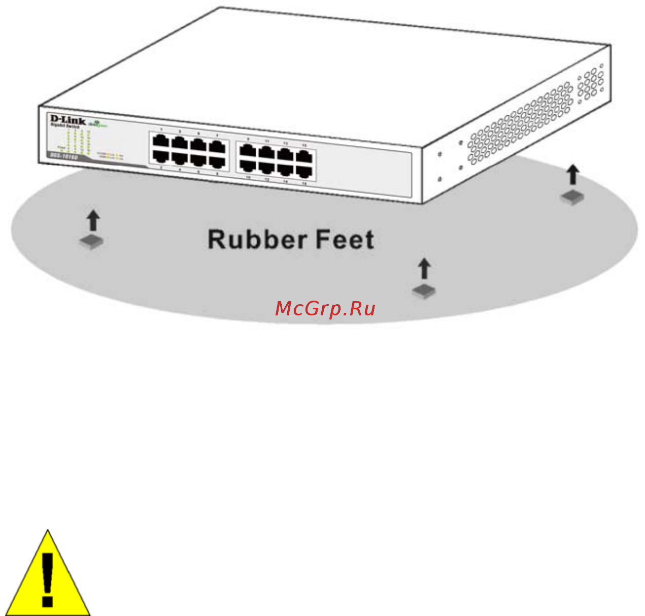 D-Link dgs-1024d/b1 [22/33] Attaching the rubber feet