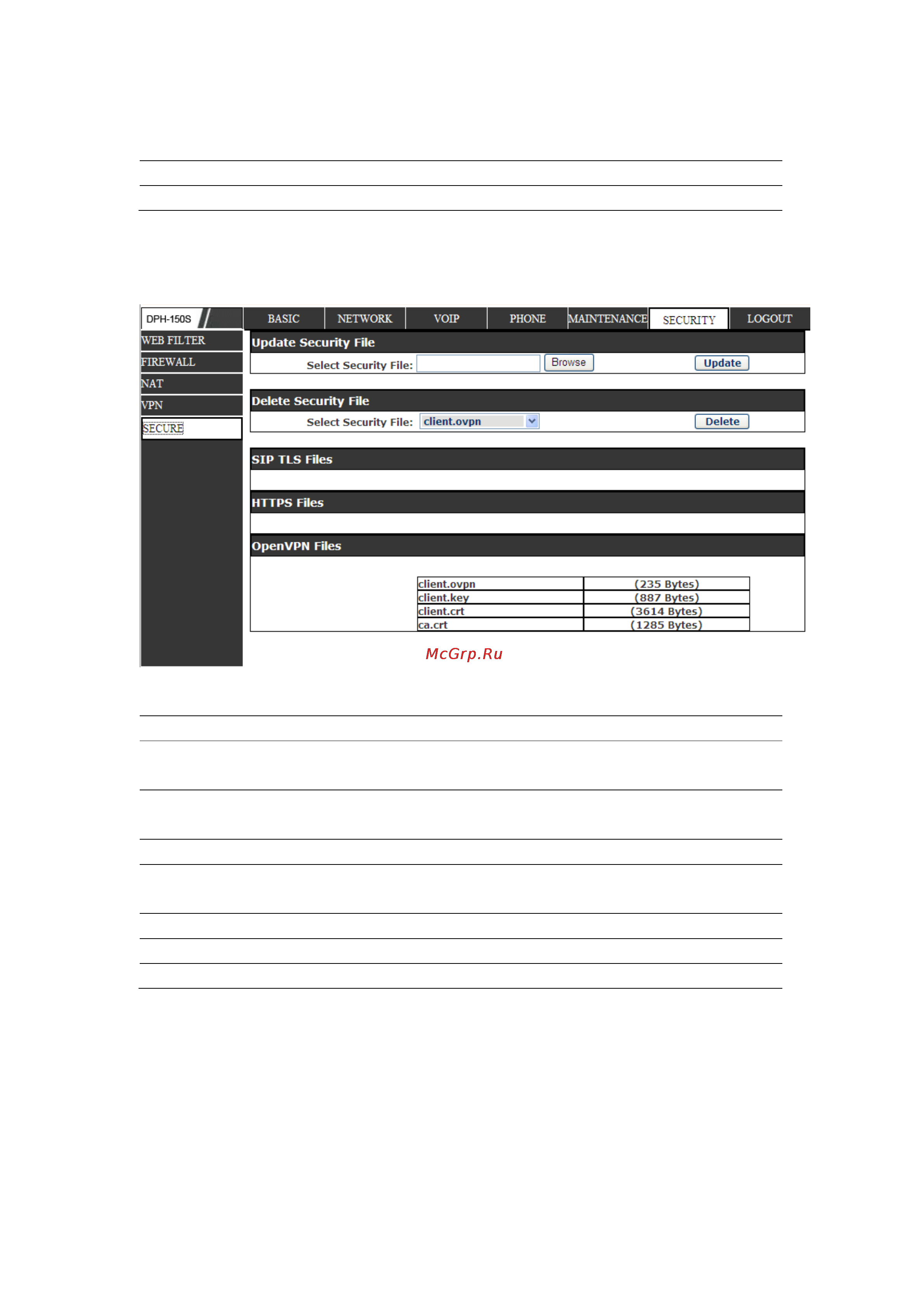 D-Link dph-150se/f4 [83/87] Security