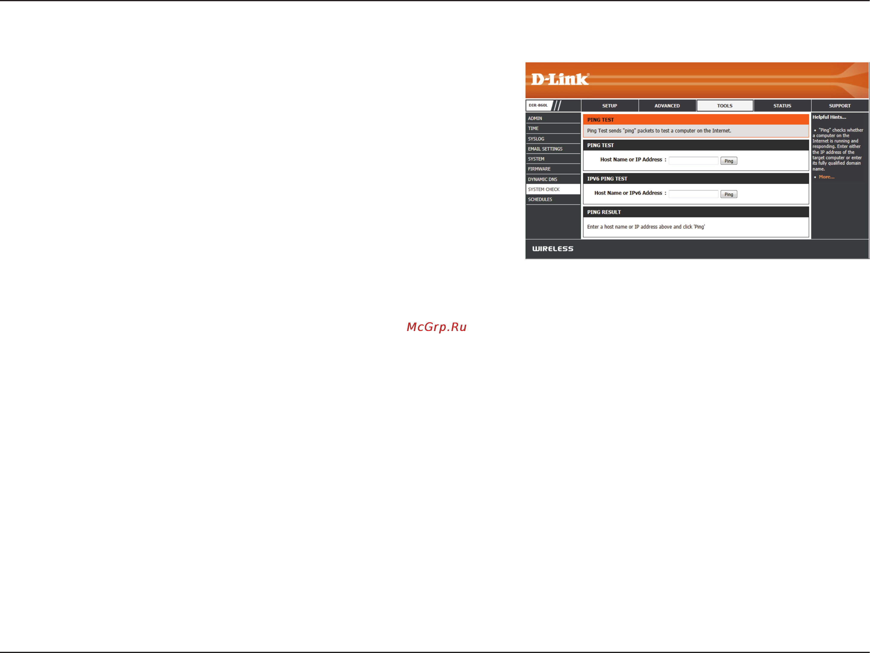 D-Link dir-860l/ru/a1a [103/143] System check