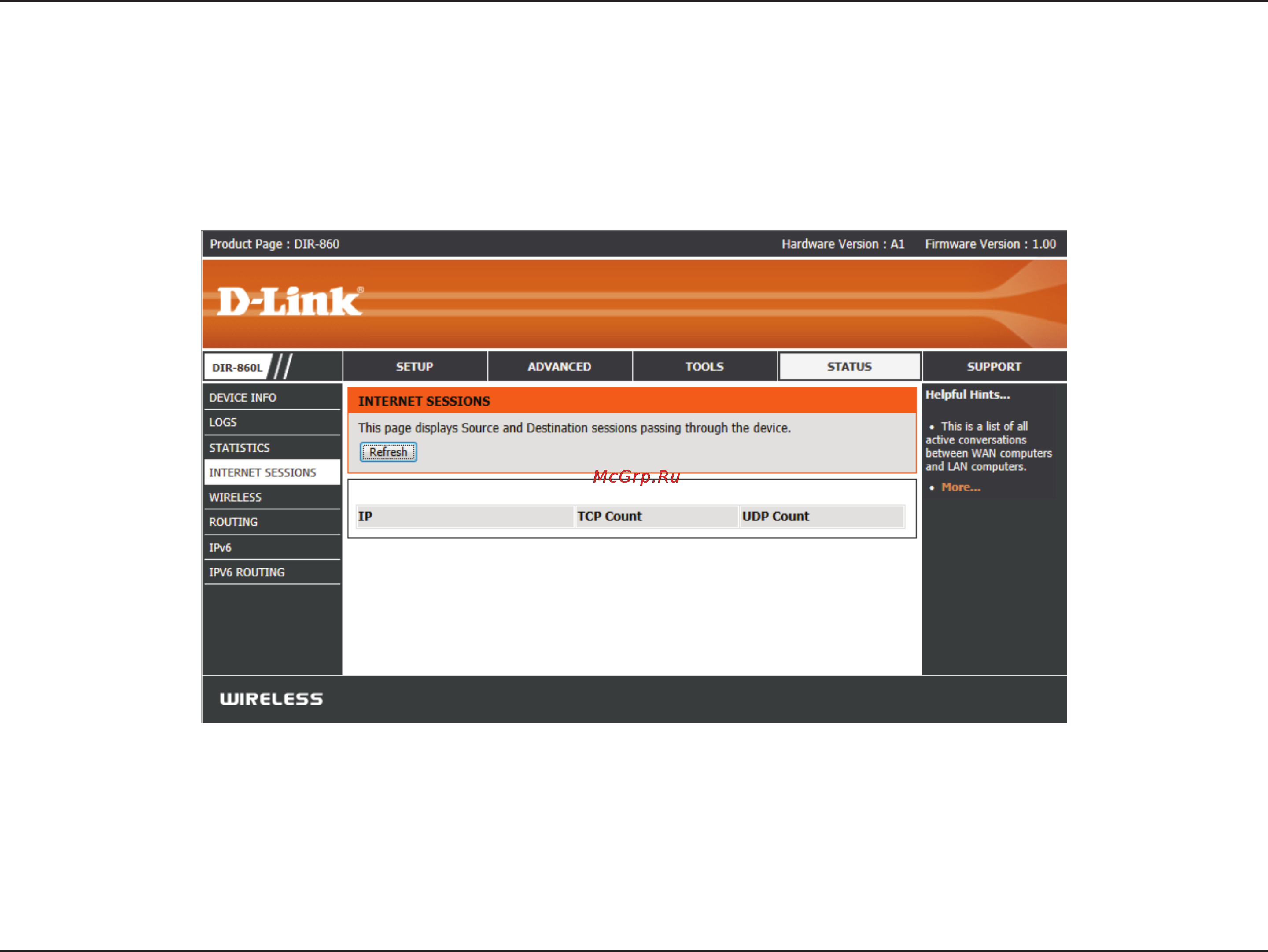 D-Link dir-860l/ru/a1a [108/143] Internet sessions