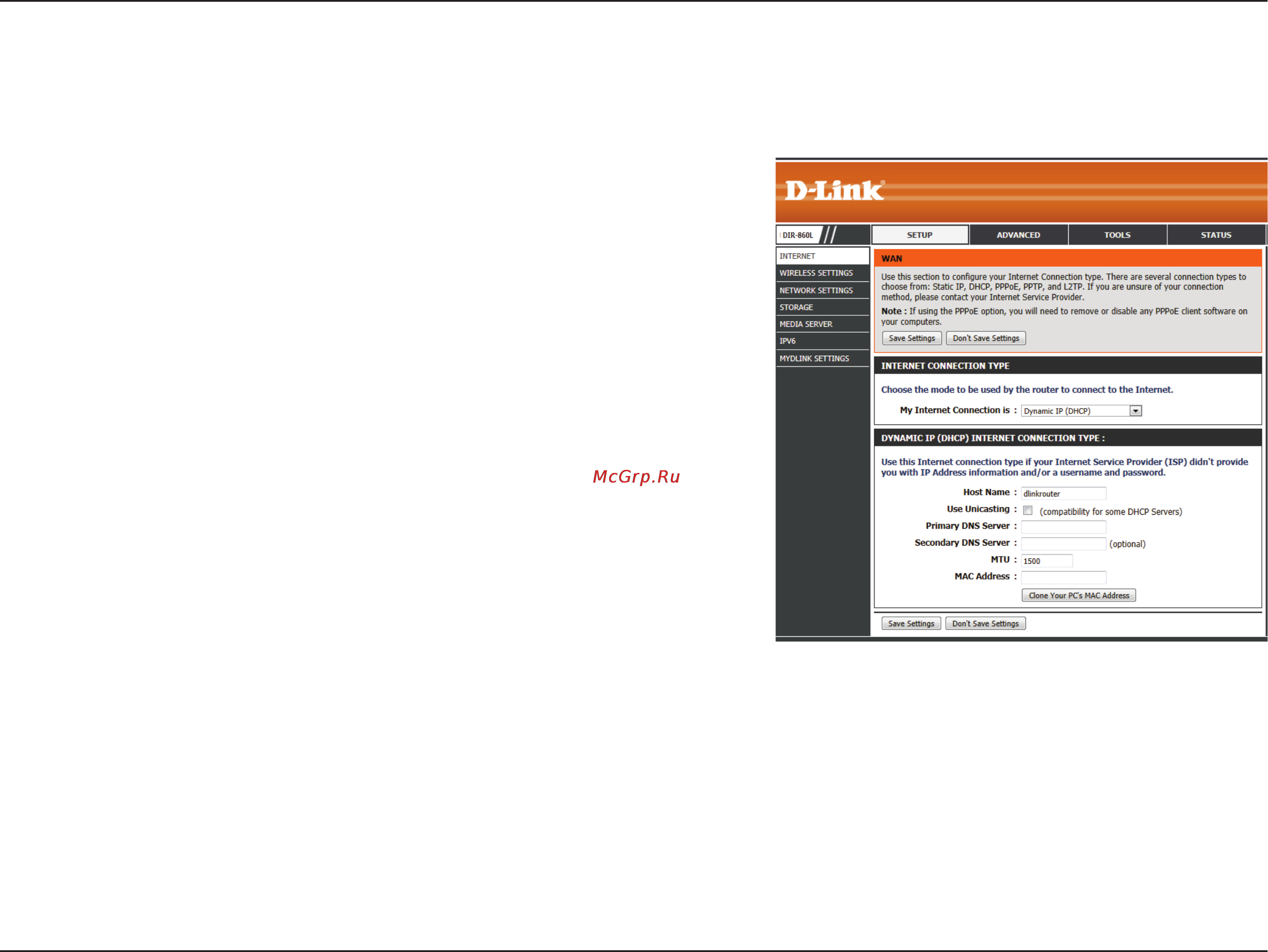 D-Link dir-860l/ru/a1a [31/143] Dynamic ip dhcp