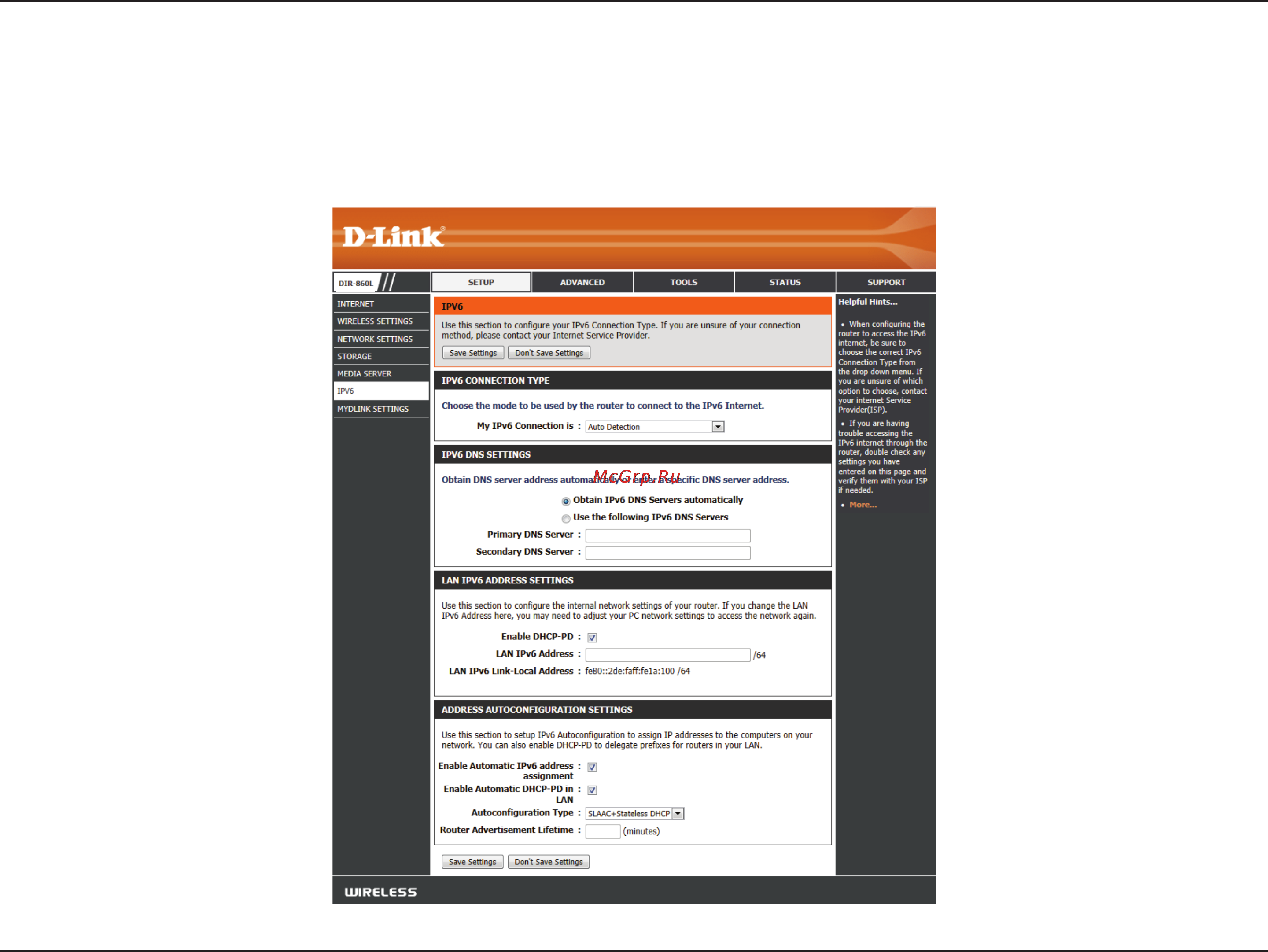 D-Link dir-860l/ru/a1a [63/143] Ipv6 manual setup