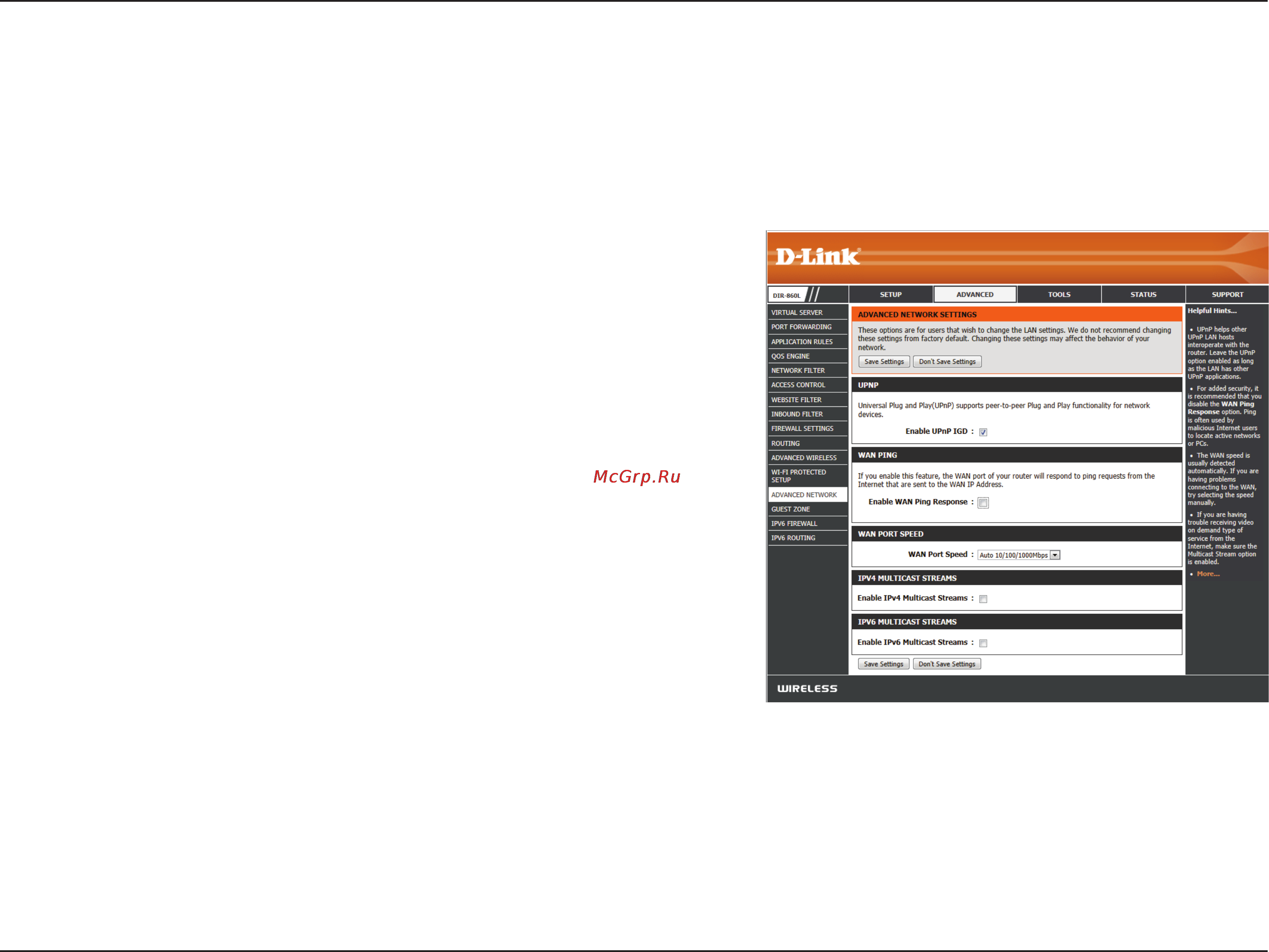 D-Link dir-860l/ru/a1a [92/143] Advanced network