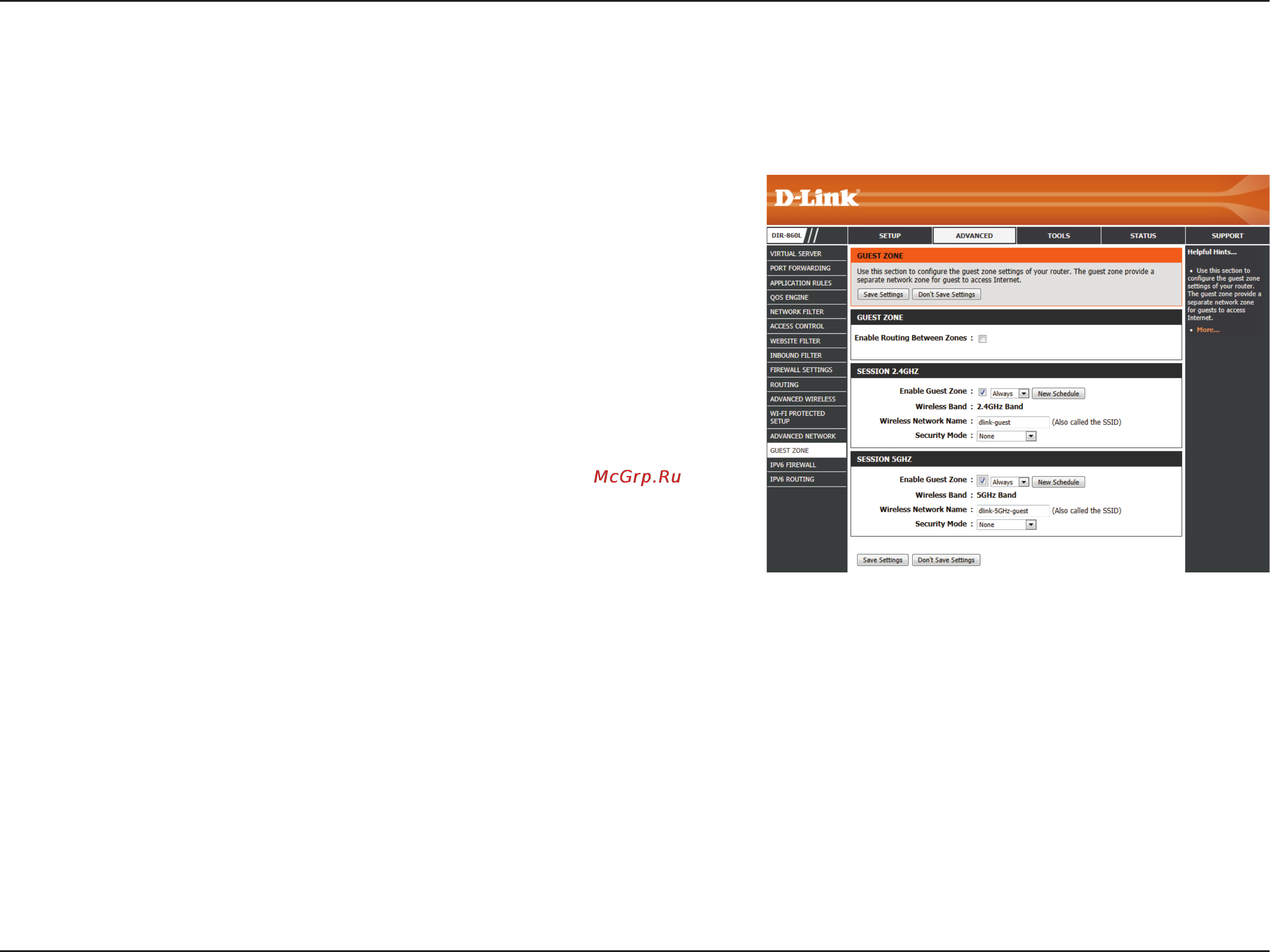 D-Link dir-860l/ru/a1a [93/143] Guest zone