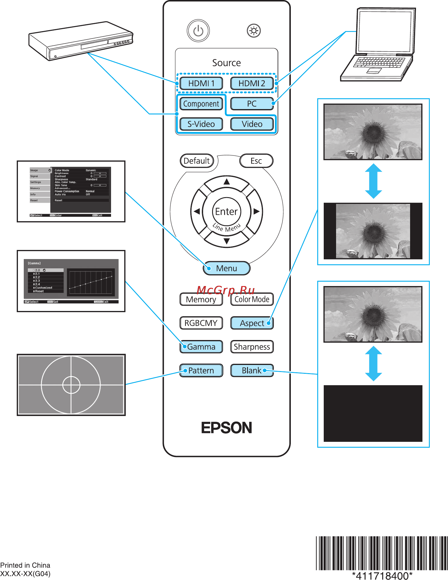 Epson EH-TW5500 [16/16] 411718400