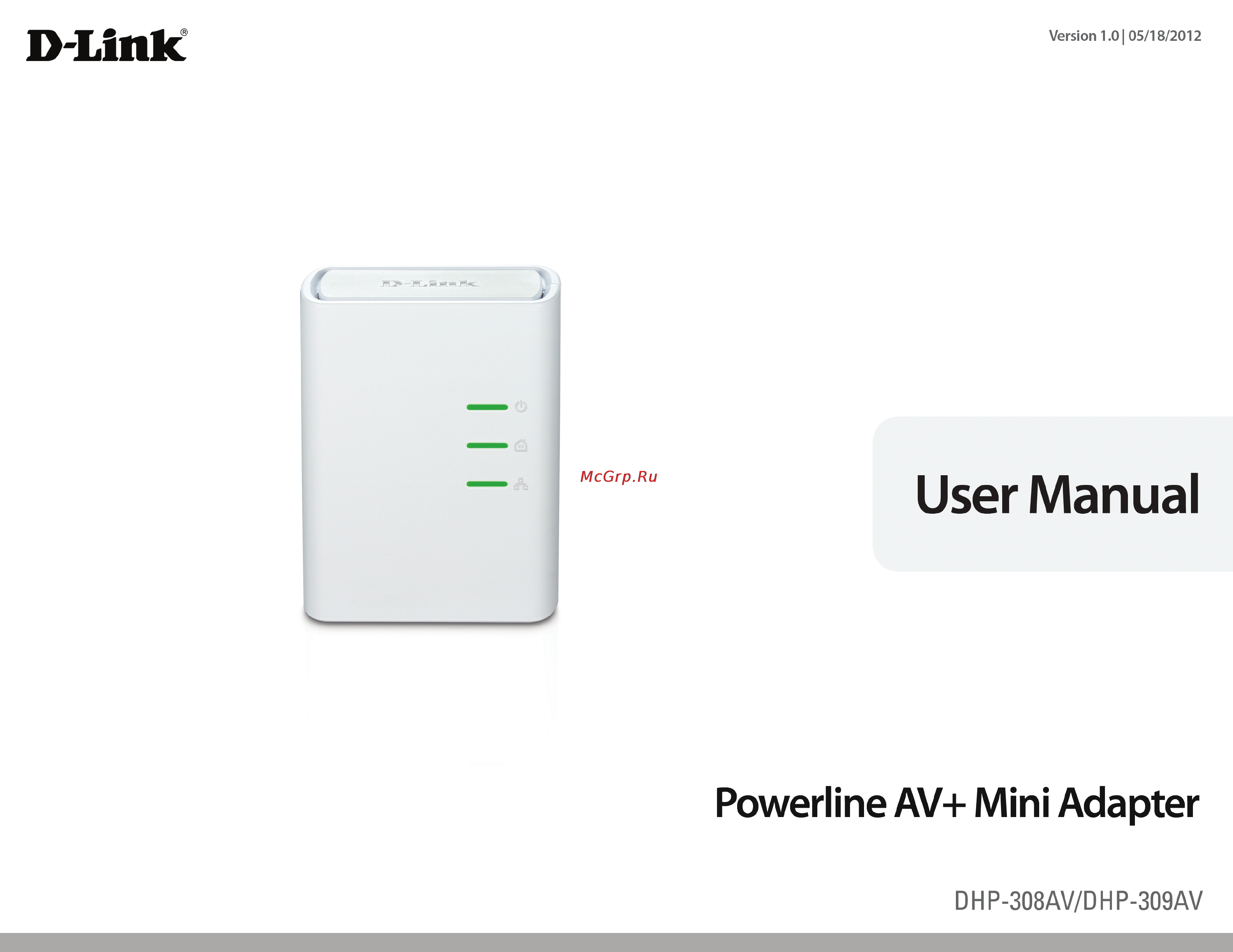 D-Link dhp-309av Инструкция по эксплуатации онлайн
