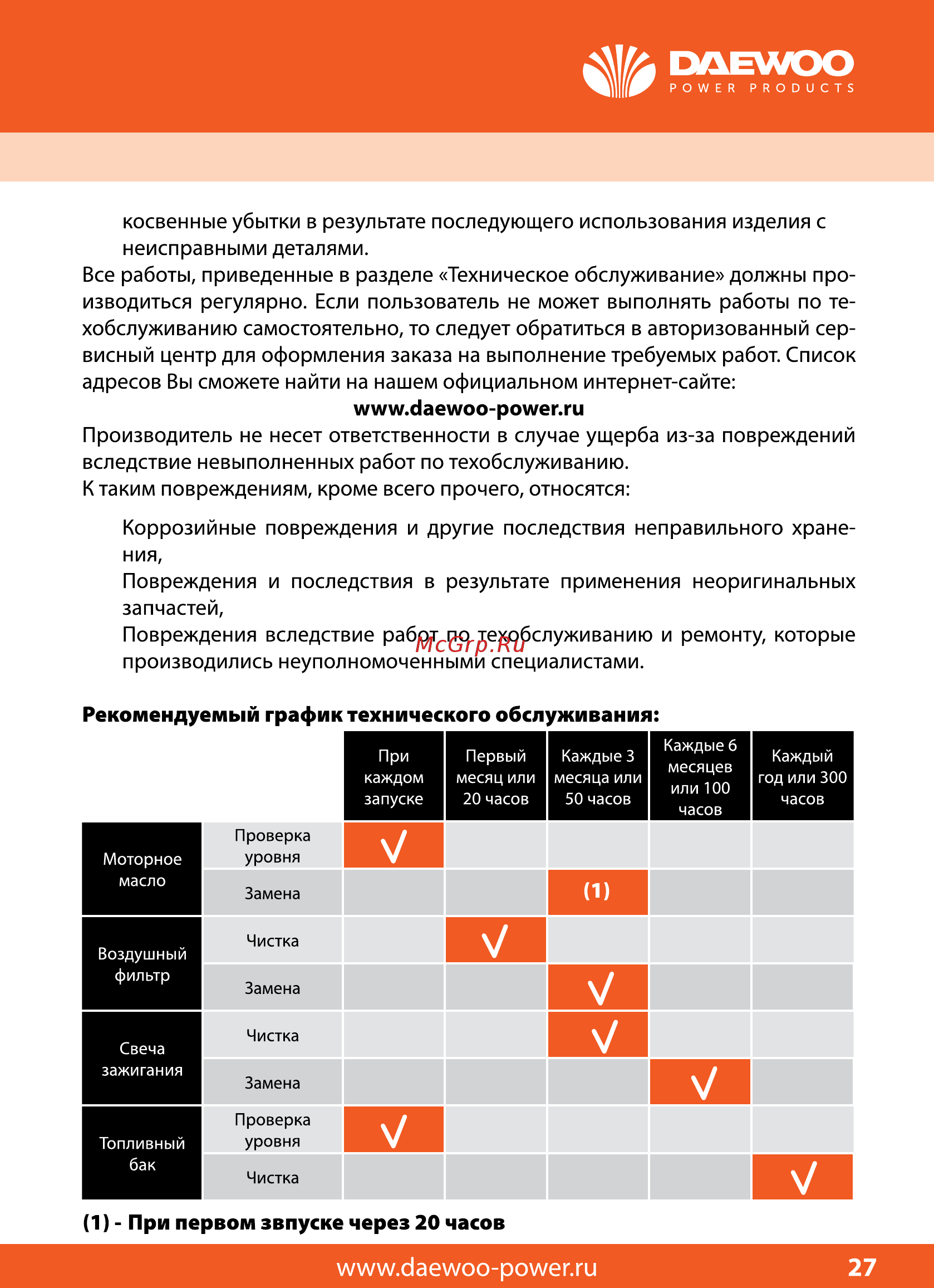 Daewoo DAT 5060 Инструкция по эксплуатации онлайн [27/32] 152013