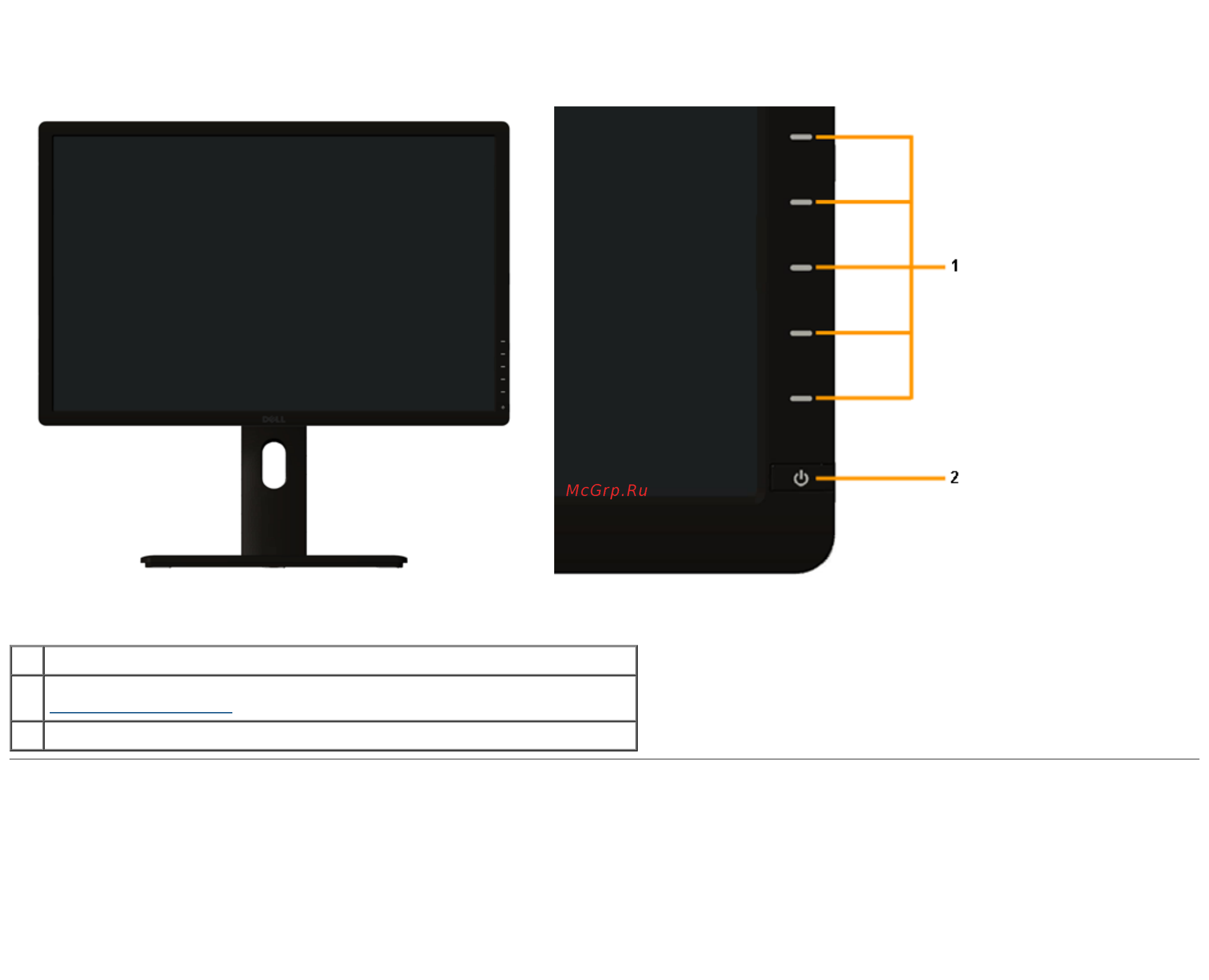 Dell ultrasharp u2413 [7/73] Детали монитора и элементы управления