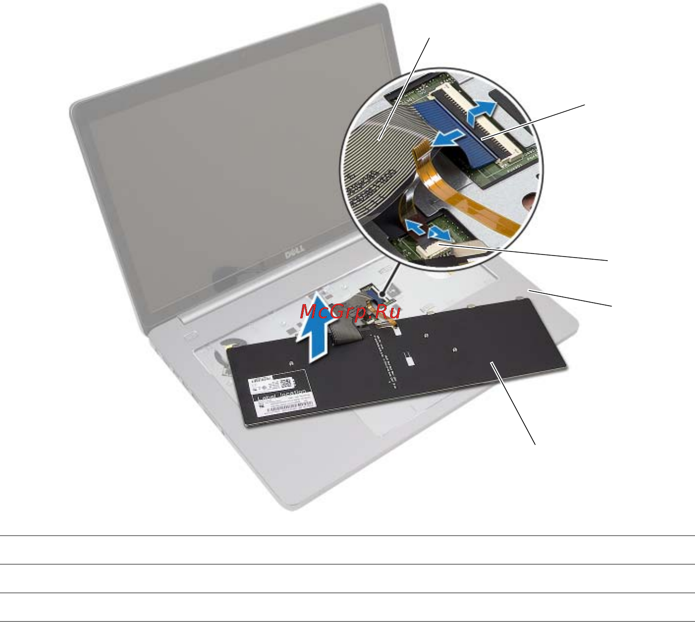 Dell inspiron 7737, 7737-3180 [25/61] Извлечение клавиатуры