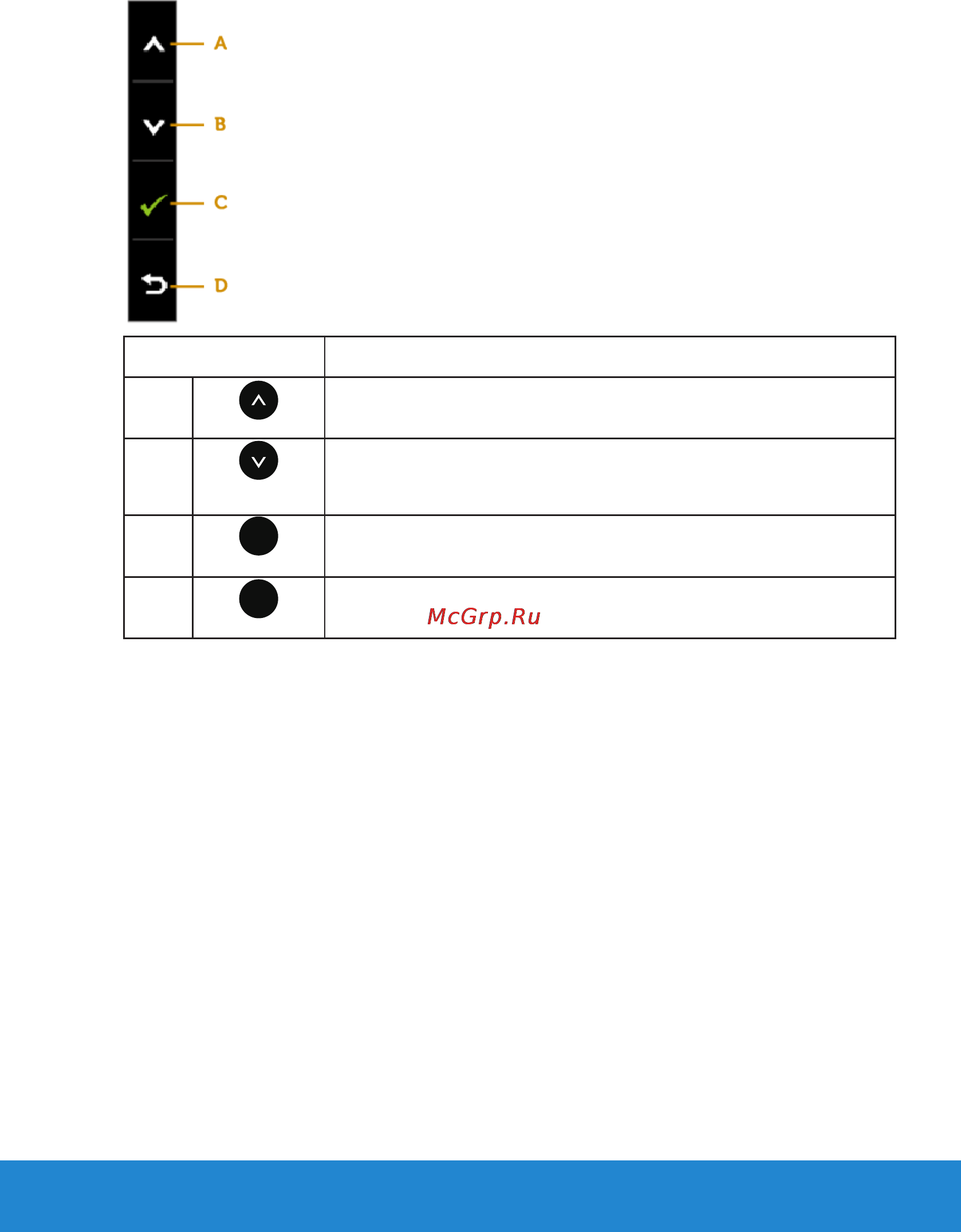 Dell e2014h [29/81] Front panel keys description