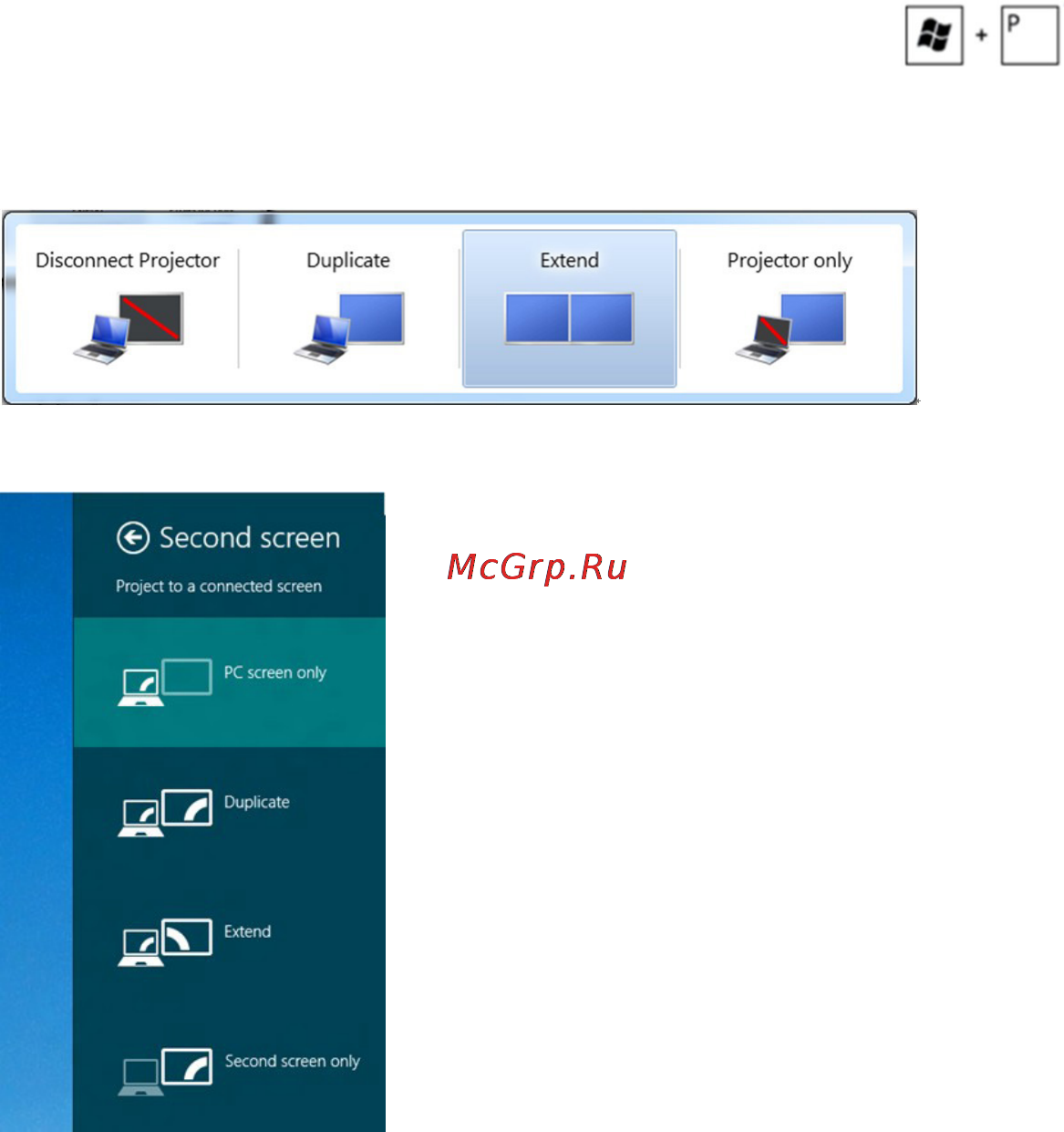 Dell p2314t [47/56] Использование двух мониторов