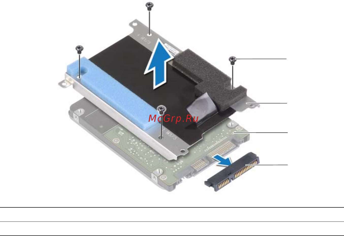 Dell alienware 17, a17-6519 [22/128] Disconnect the interposer from the hard drive
